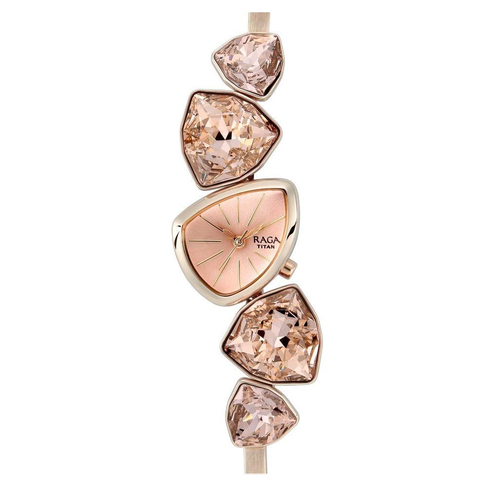 Titan Crystal By Raga I Am Pink Dial Analog Watch For Women