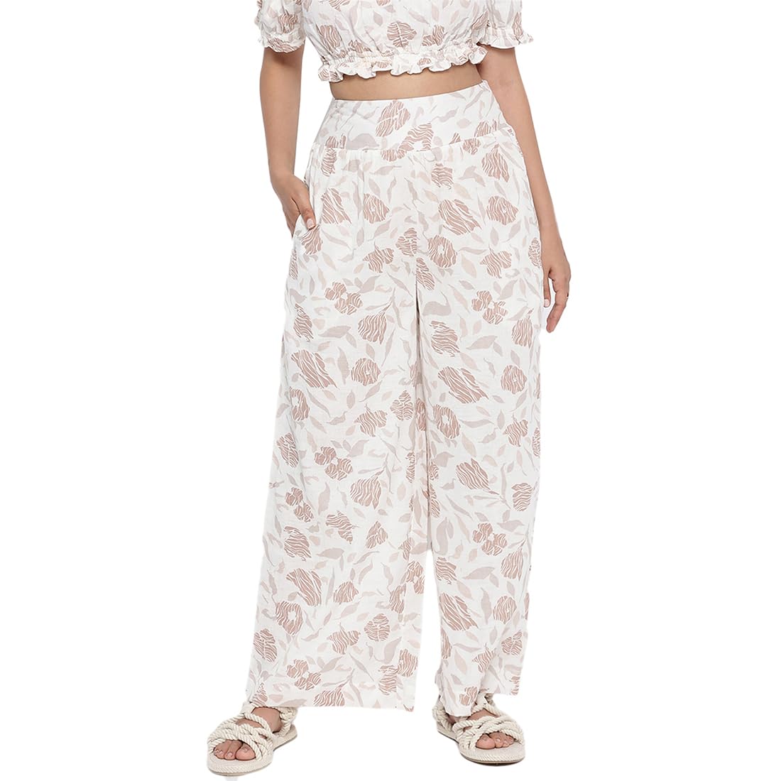 Fabindia WomenS Classic Casual Pants (10721286_White
