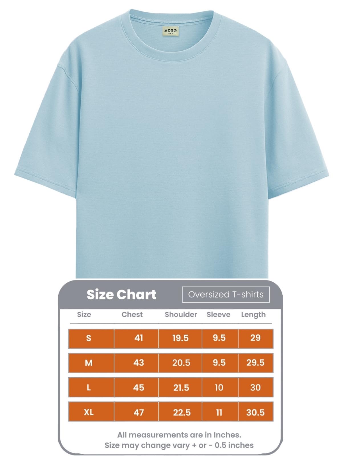 ADRO Oversize T Shirt for Men | Drop Shoulder Cotton T Shirt | Anime Oversize T-Shirt | Luffy T Shirt Gear 5| Trendy Front and B