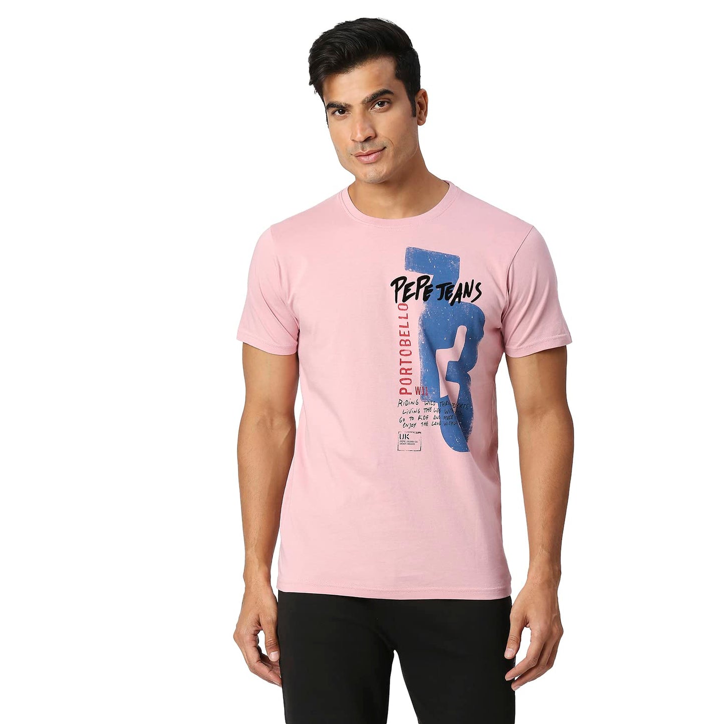 Pepe Jeans MenS Slim Fit T-Shirt (Pm508999325L_Onion Pink