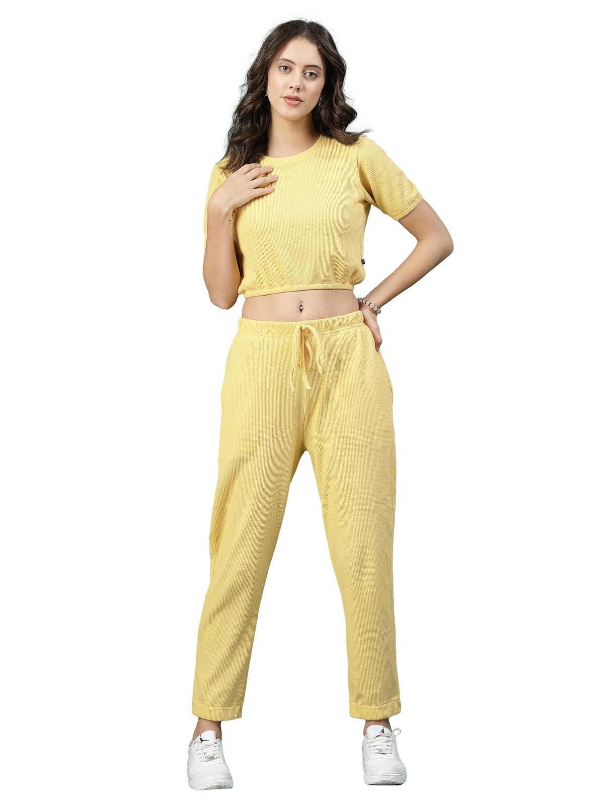 Rigo Cotton Co-ord Set for Women | Round Neck, Slim Fit Tracksuit Co-ords Set for Women | Stylish Dresses for Women | Casual Wea