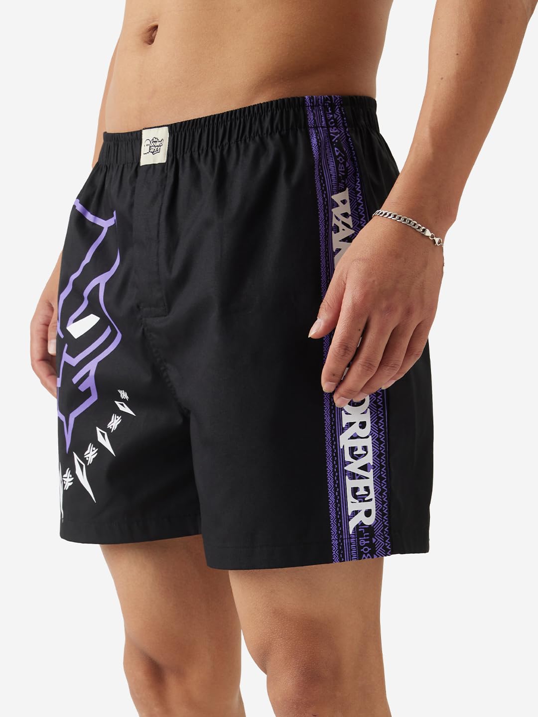 The Souled Store Official Black Panther: This is Wakanda Men and Boys Black Graphic Print Boxer Shorts Boxer Shorts for Mens Co