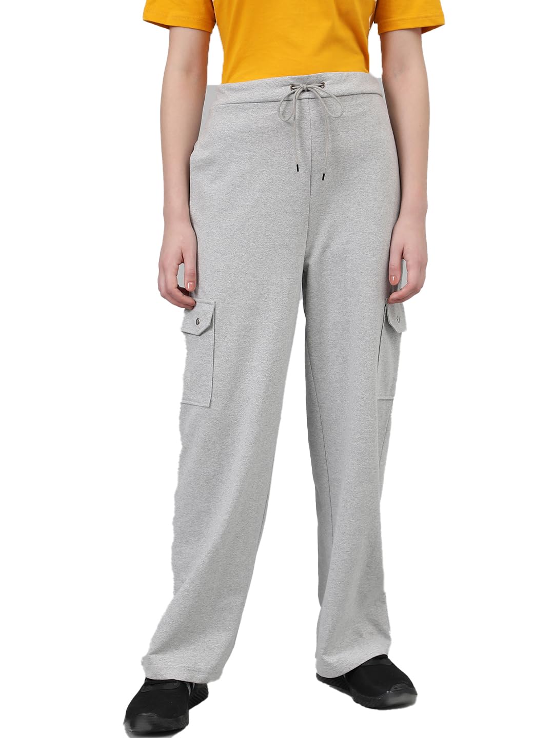 Kotty WomenS Solid Track Pants Light Grey
