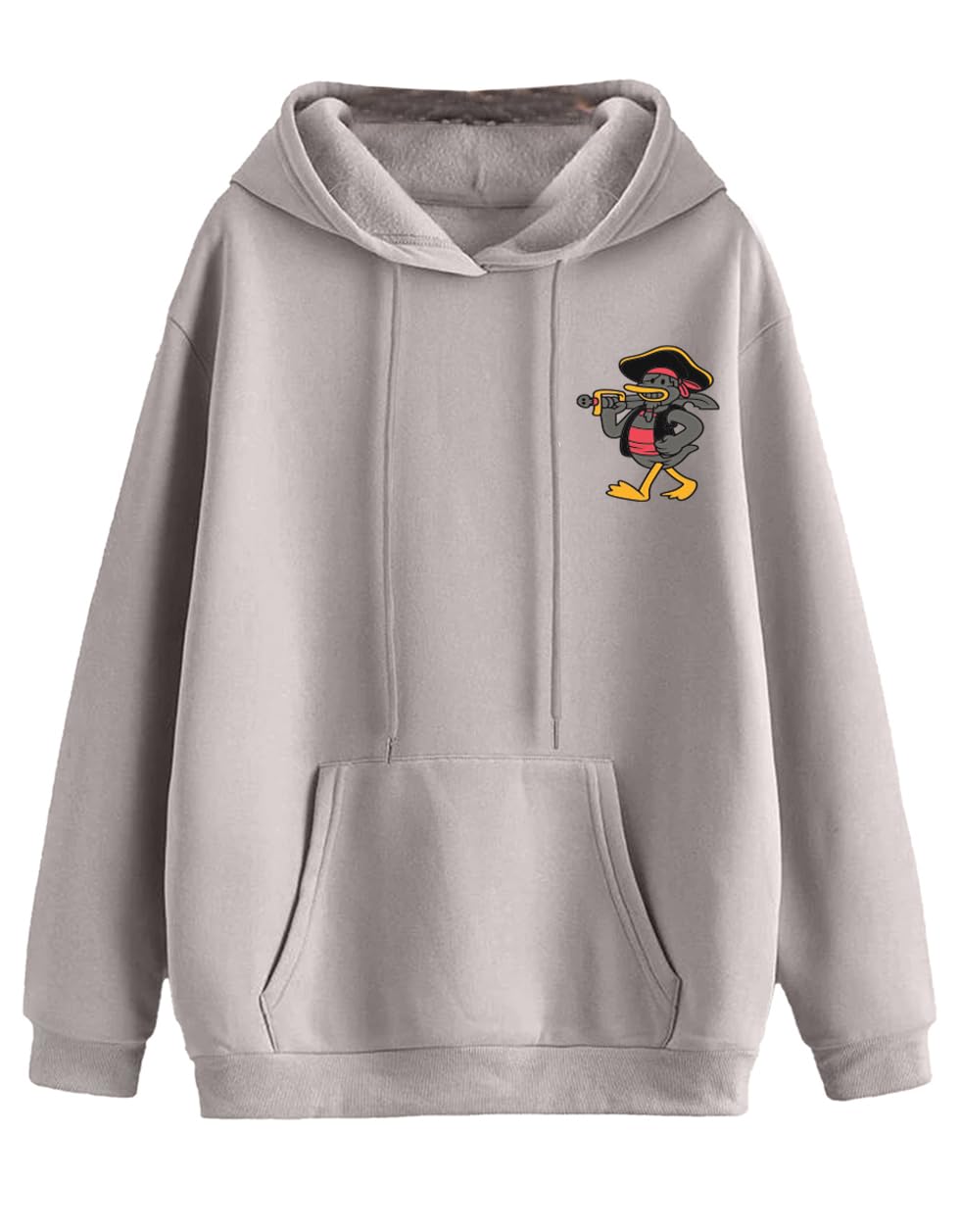 Juneberry Cotton Fleece Oversized Fit Graphic Printed Full Sleeve Hooded Sweatshirt For Women/Girls (Available In S To 3Xl) (Jhd