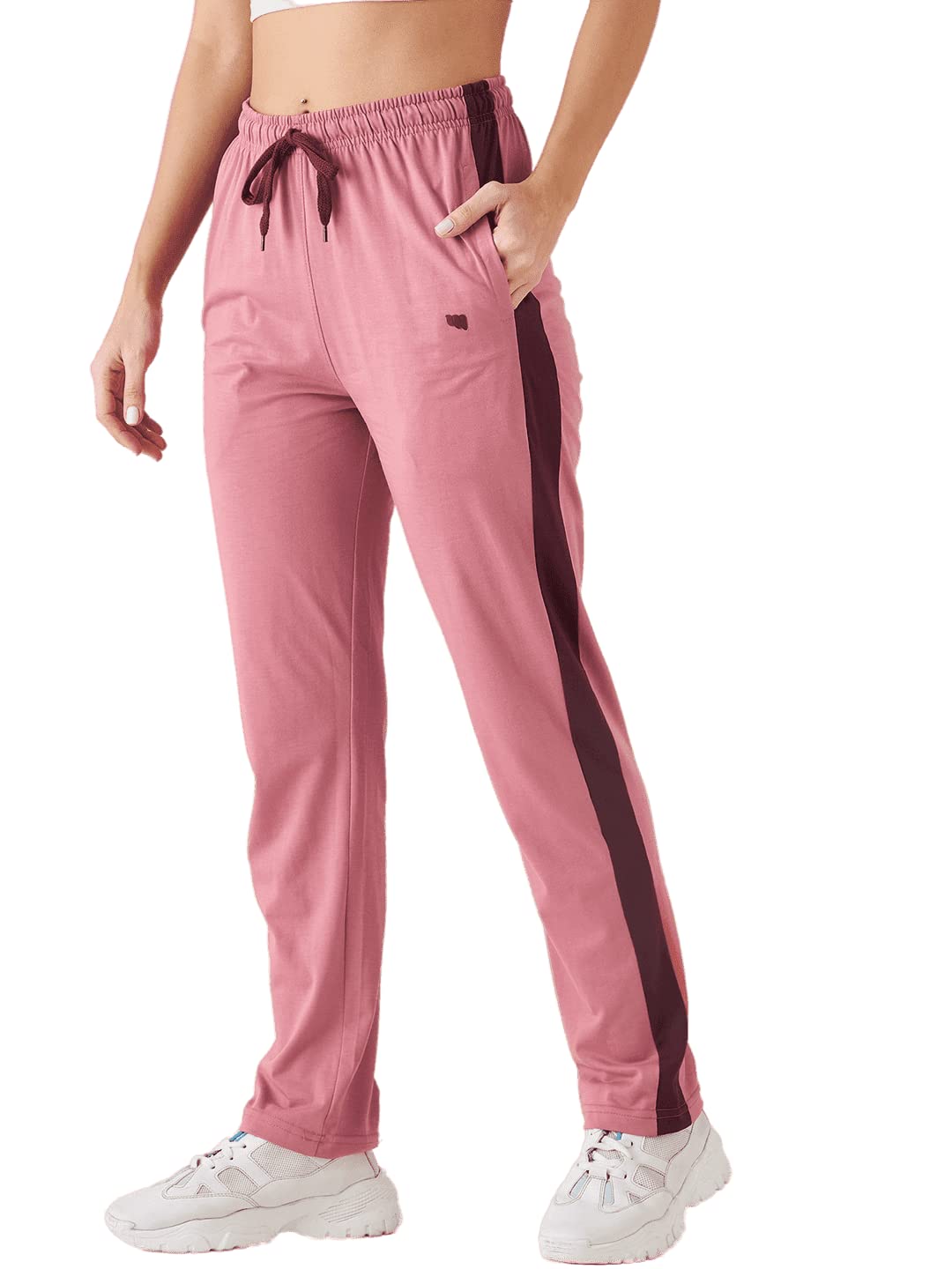 Modeve Striped Women Rose Track Pant