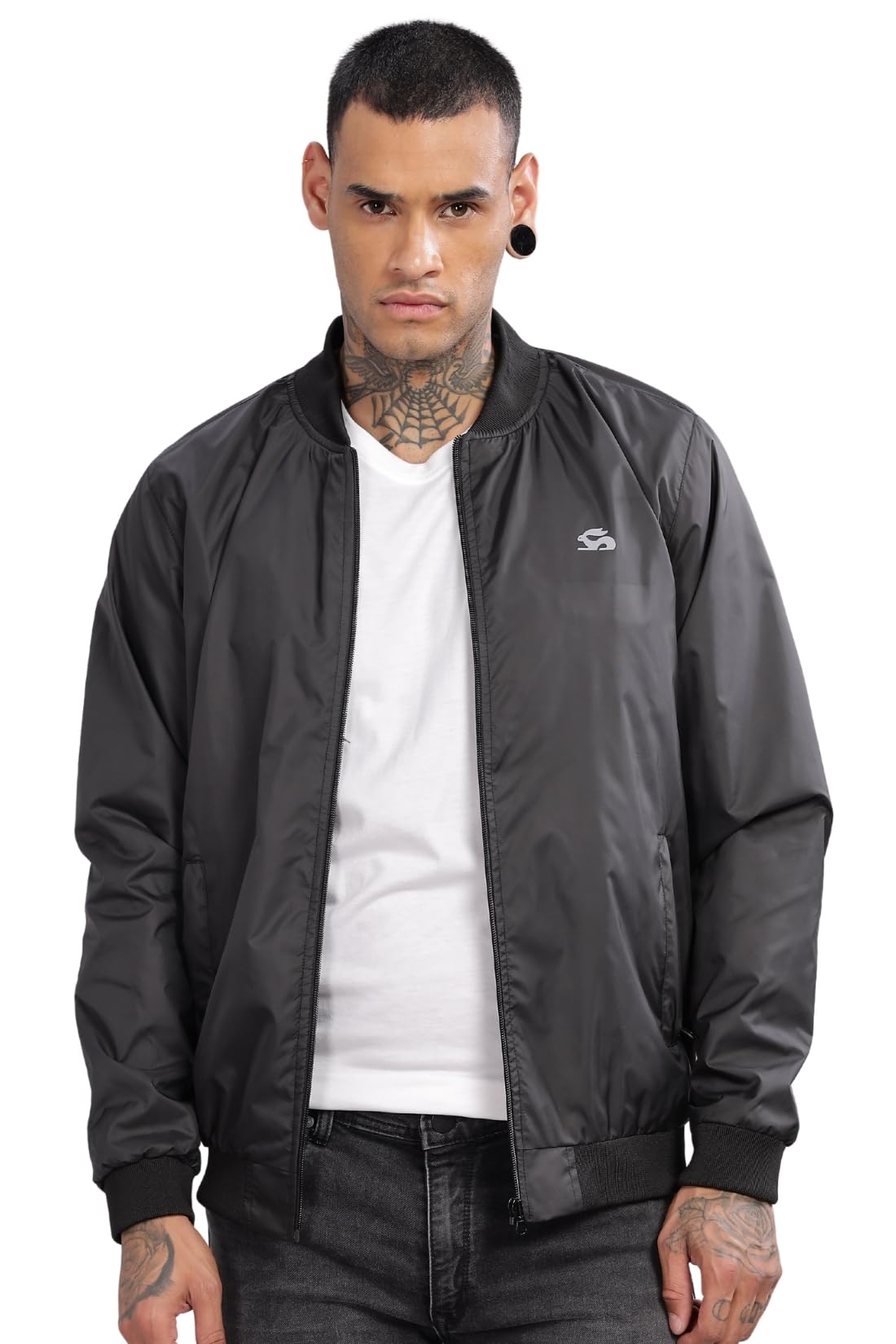 ADRO Jacket in Polyester Winter Jacket For Men, Full Sleeve Mens Jacket Monsoon Jacket For Men All Weather Jacket For Men Black
