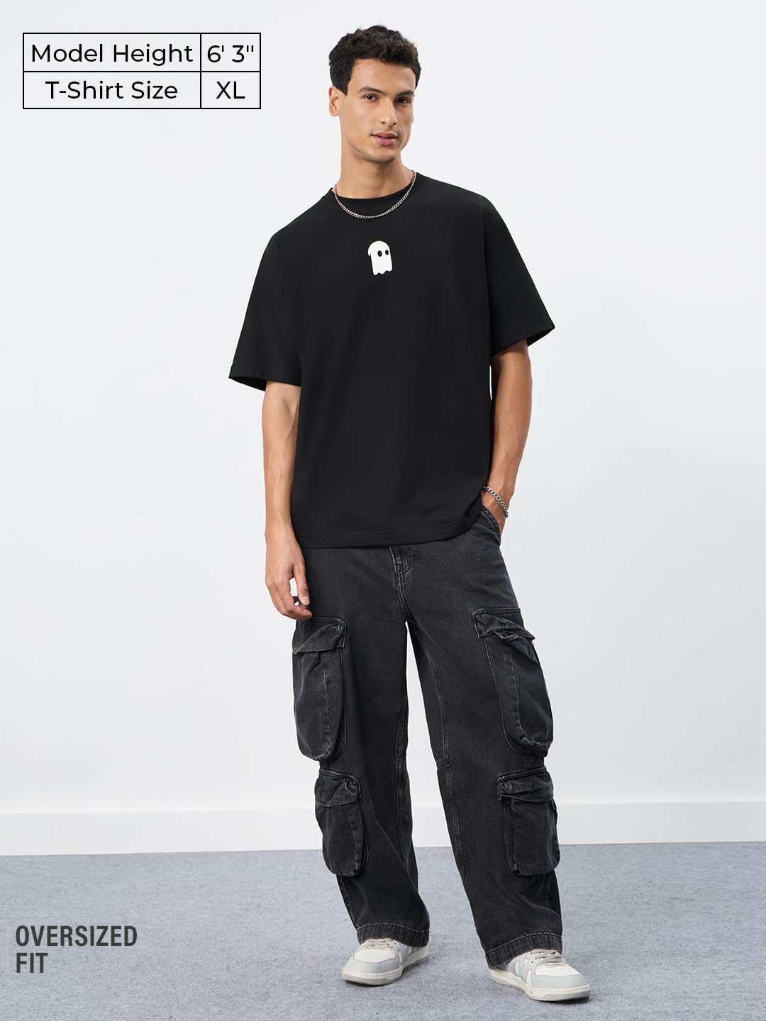 The Souled Store Originals: Souled Men and Boys Short Sleeves Round Neck Black Graphic Printed Lightweight Comfortable All-Seaso
