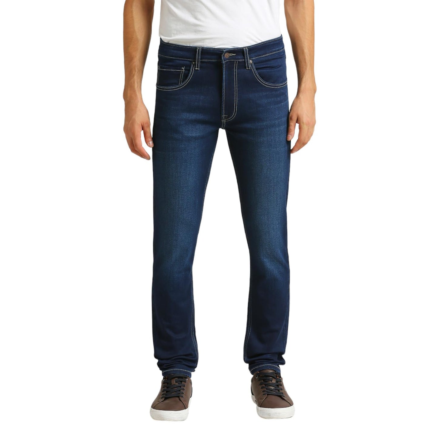 Pepe Jeans Mid Rise MenS Skinny Jeans (Pm207925Q031_Dark Used Indigo Blue, 36