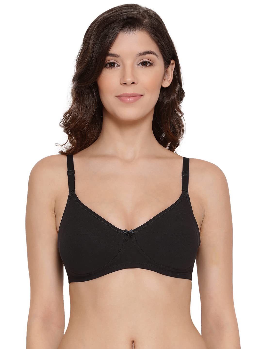 Lyra 551 Diana Spacer Full Coverage Premium Cotton C-Cup Bra For Women Black