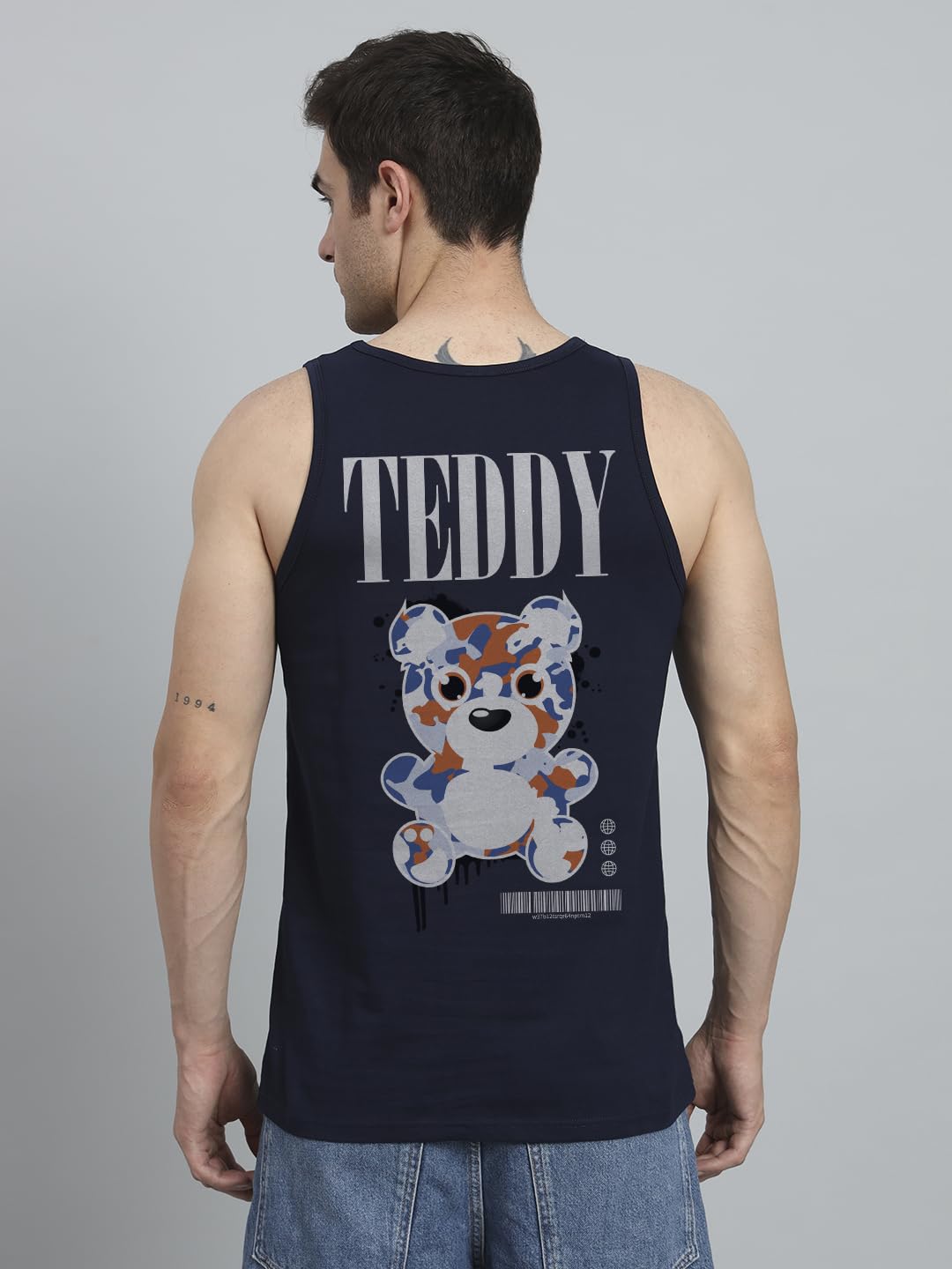 Peppyzone Mens Regular Fit Vest (TT-Teddy36FB40FB_Navy Blue