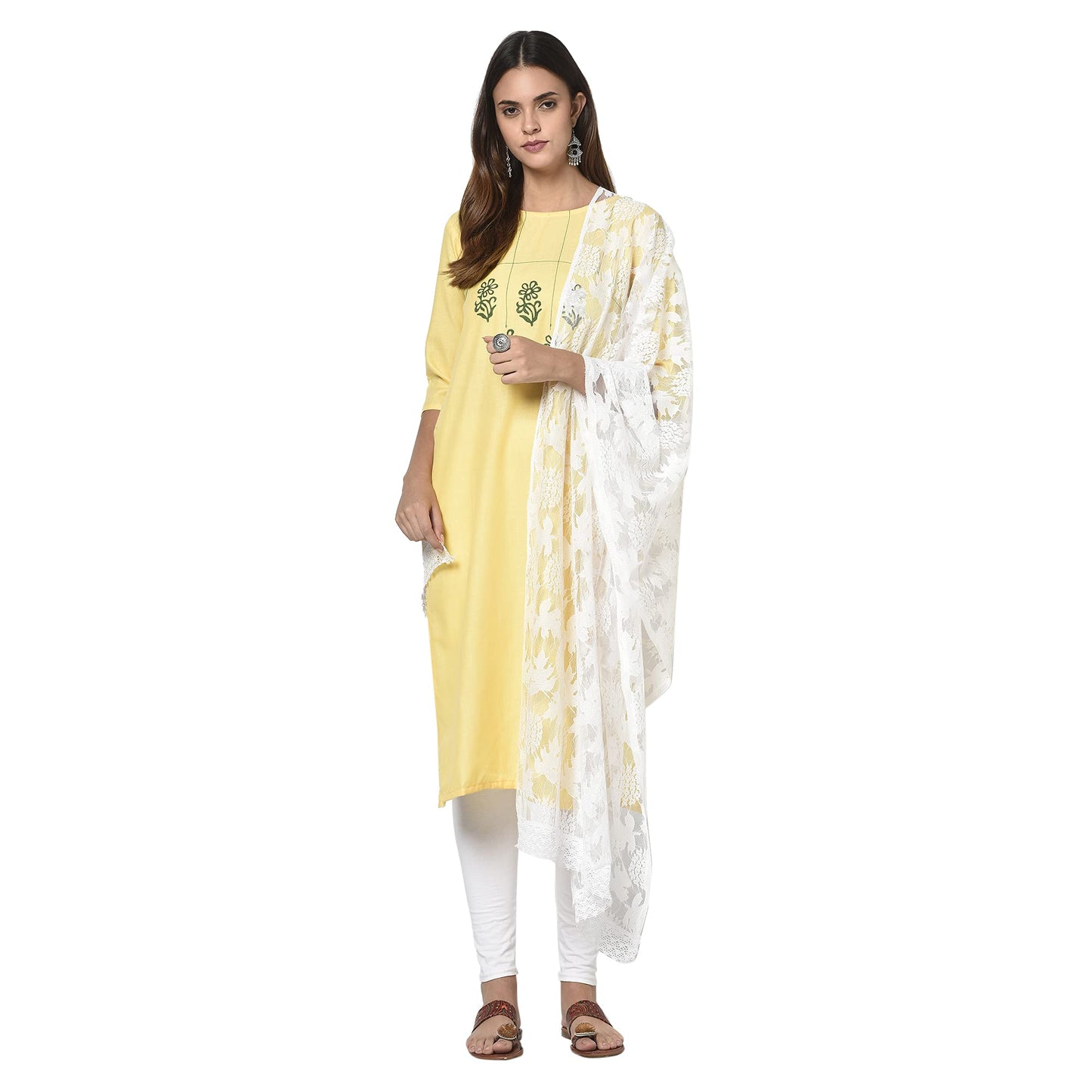 Weavers Villa WomenS Net Dupatta, 2.10 Mtrs