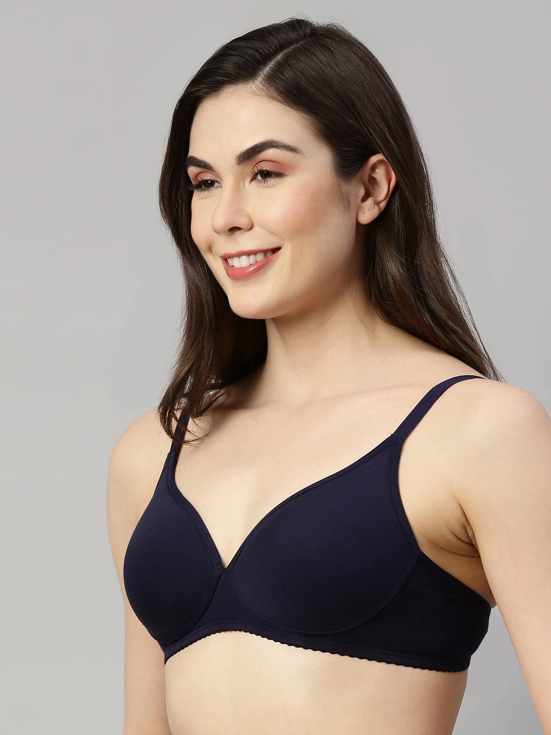 Enamor A039 Perfect Coverage Supima Cotton T-Shirt Bra- Padded Wirefree & Medium Coverage