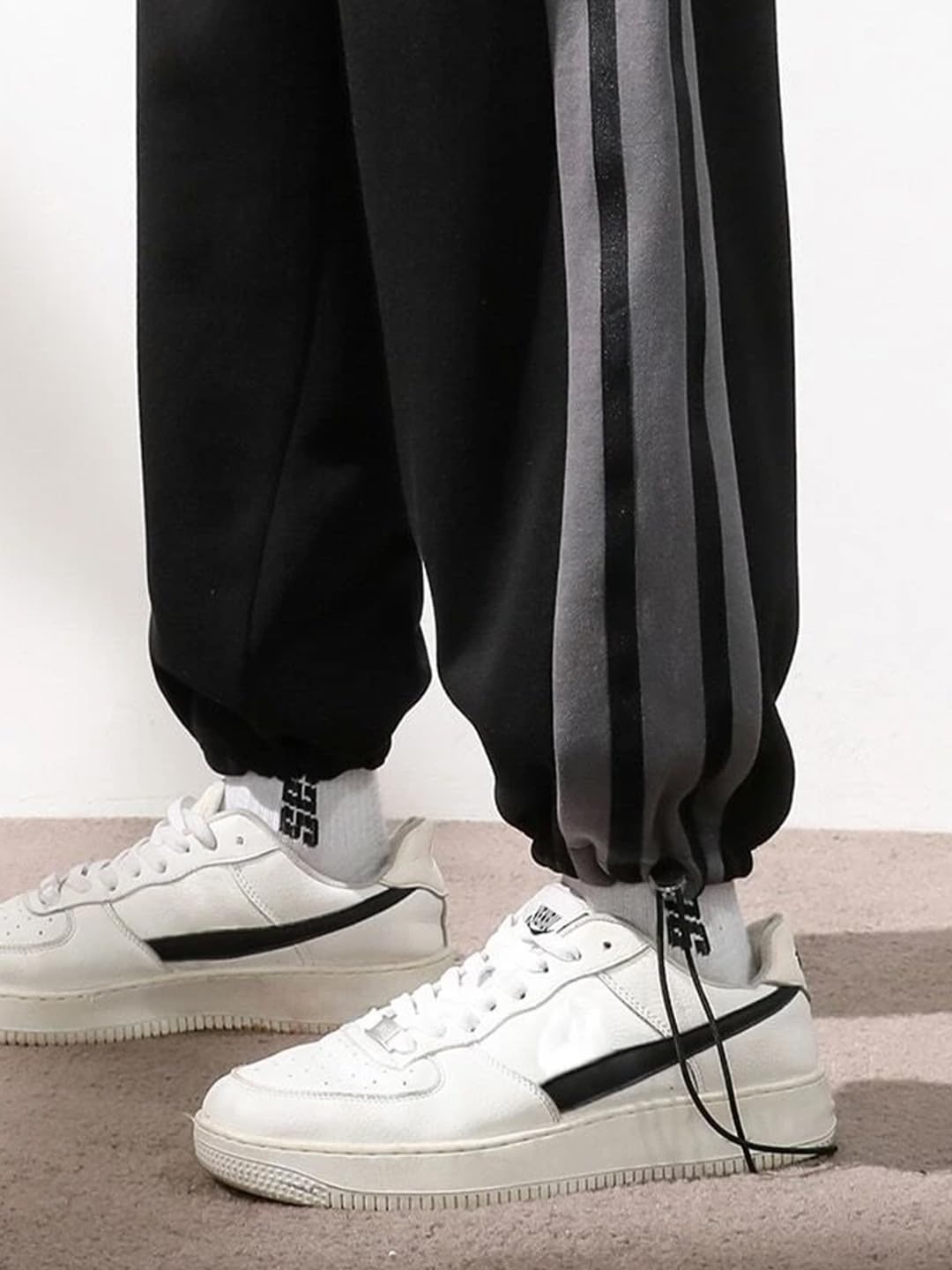 Nobero MenS Loose Sweatpants (1M-Bwjg-R0147_Black