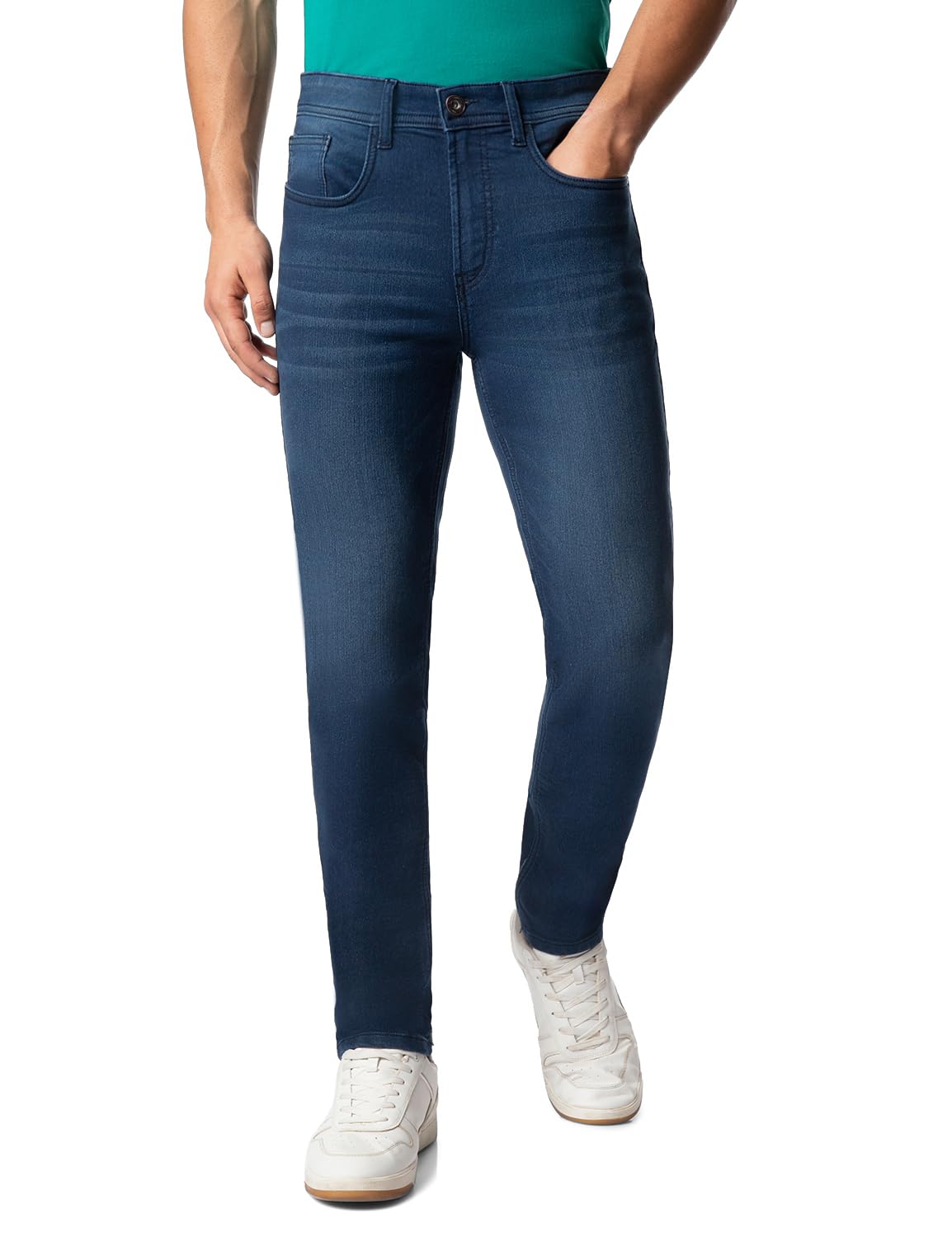 INKD Mens Regular Jeans (INKAW23MJN-020_Indigo-Dark Tide