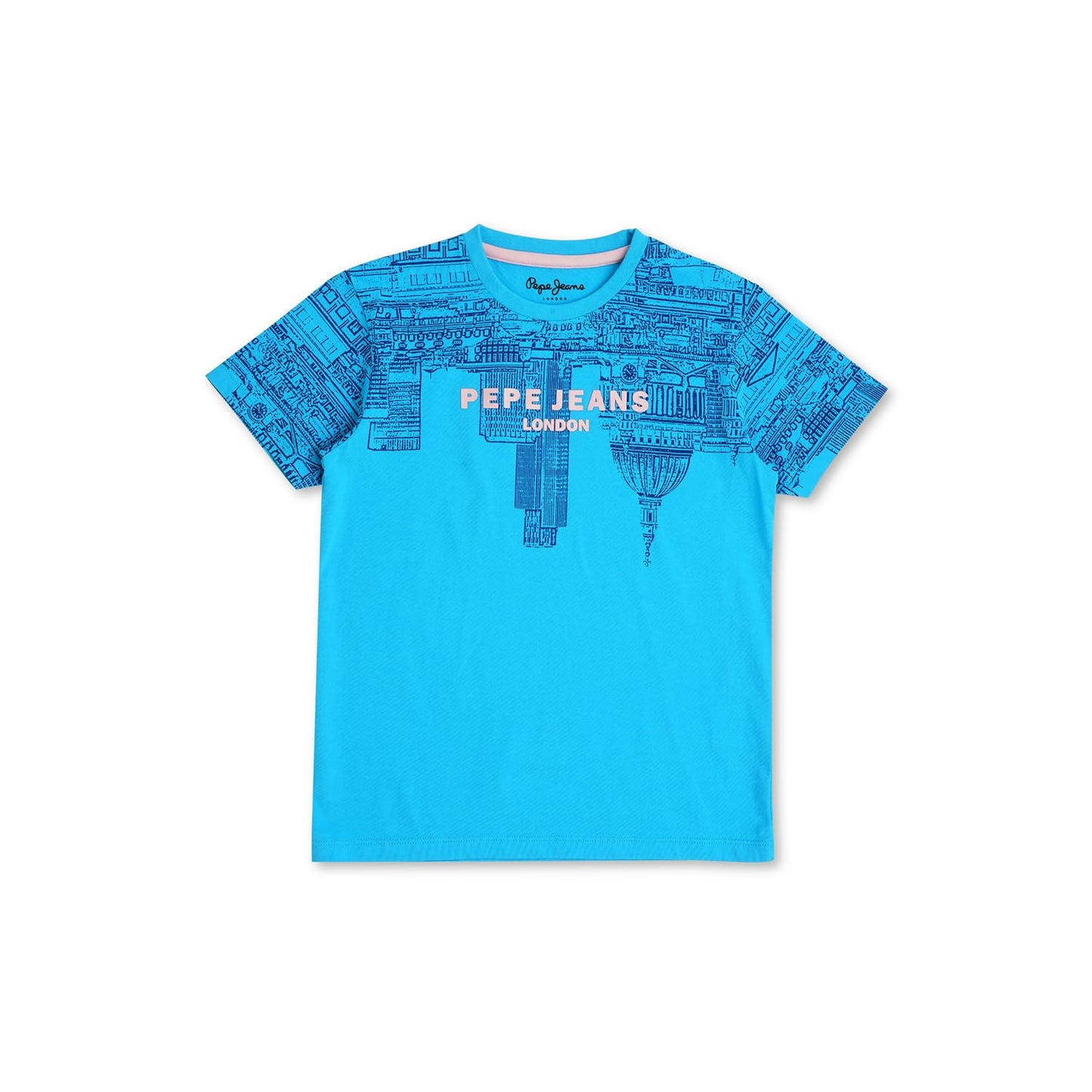 Pepe Jeans BoyS Regular Fit T-Shirt (Pb503886_French Blue
