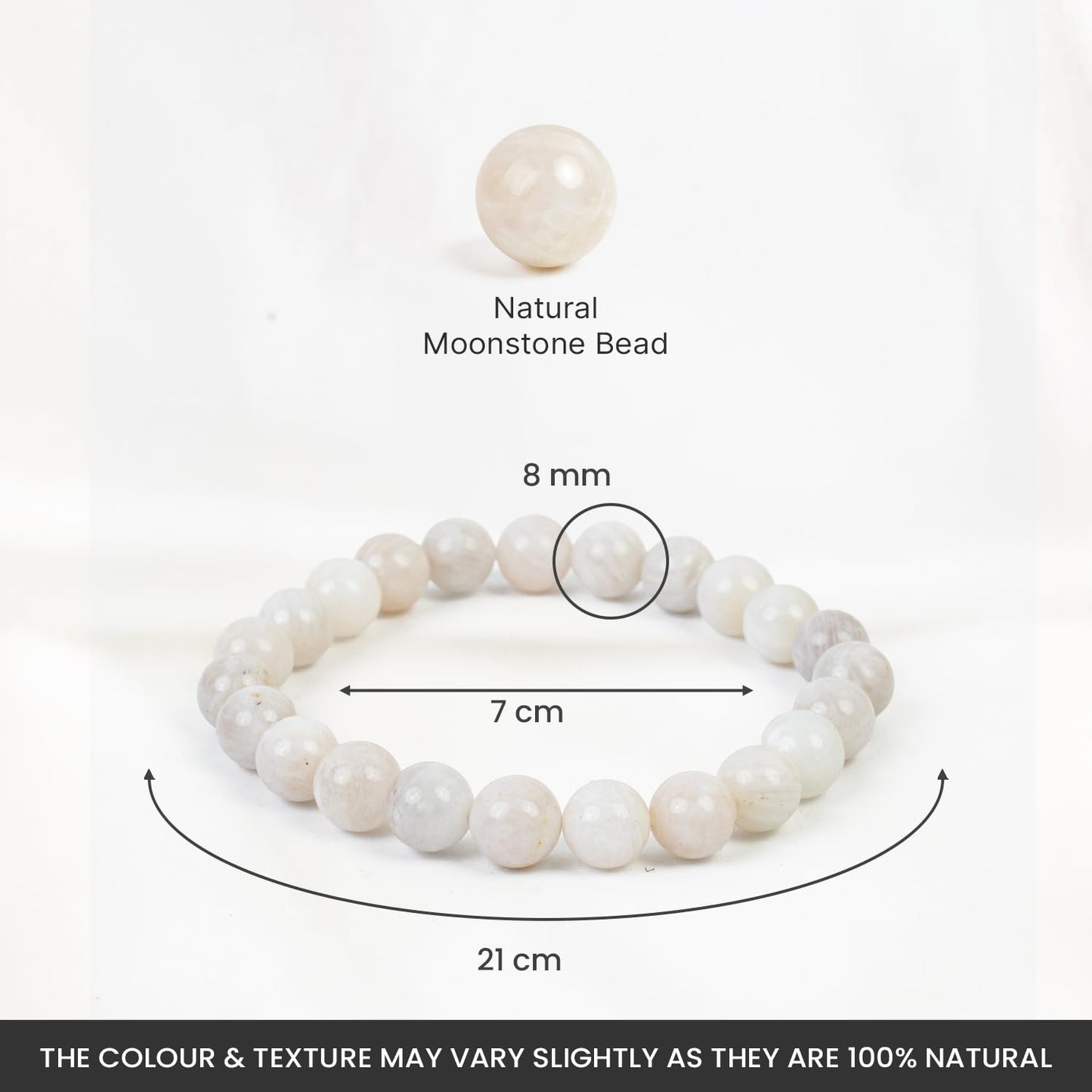 Astrotalk Moonstone Bracelet | Enhances Intuition, Emotional Balance & Inner Peace | Certified Healing Crystal Astrology Bracelet for Men & Women