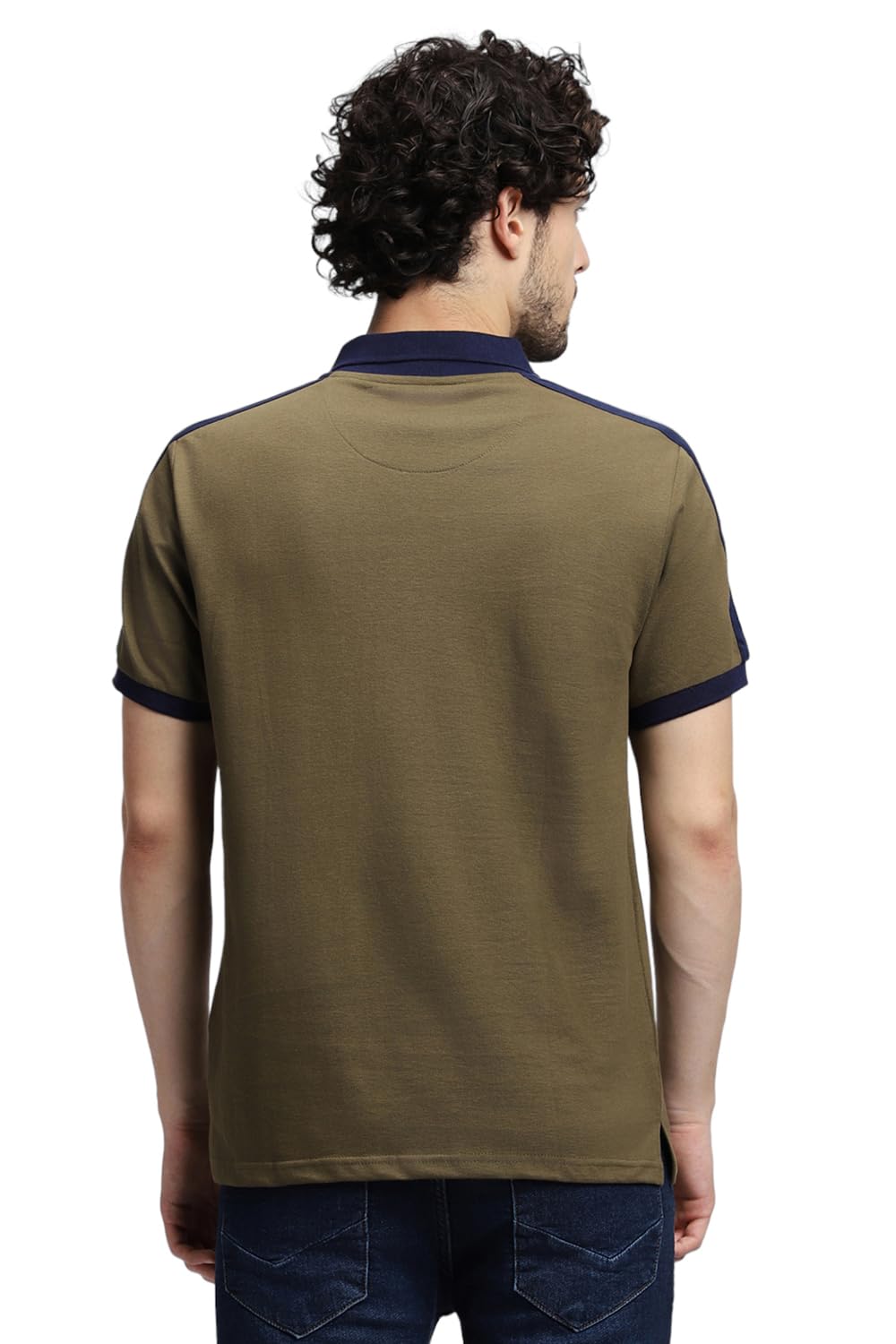 Dennis Lingo MenS Cotton Olive Solid Polo T-Shirt (Solid Polo)