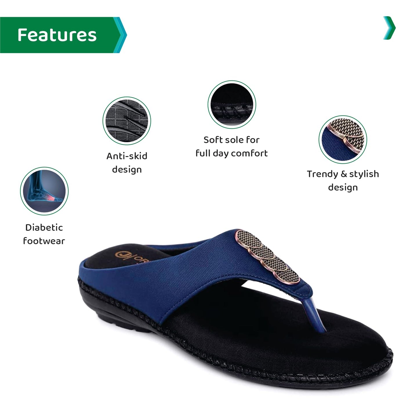 Ortho Joy Fancy Doctor Slippers | Stylish Chappal For Women | Comfortable Sandals For Womenstylish