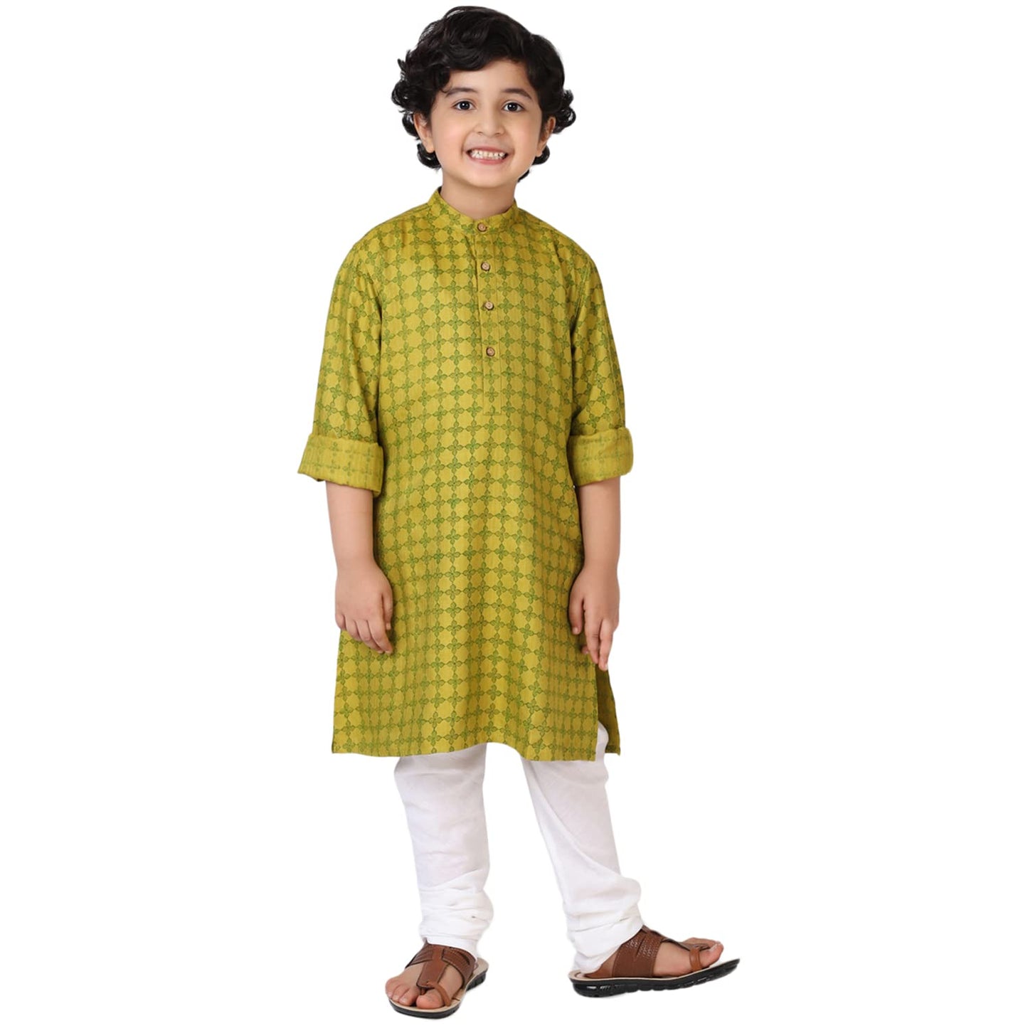 Fabindia Kids Regular Churidar Cotton_4-6Y White