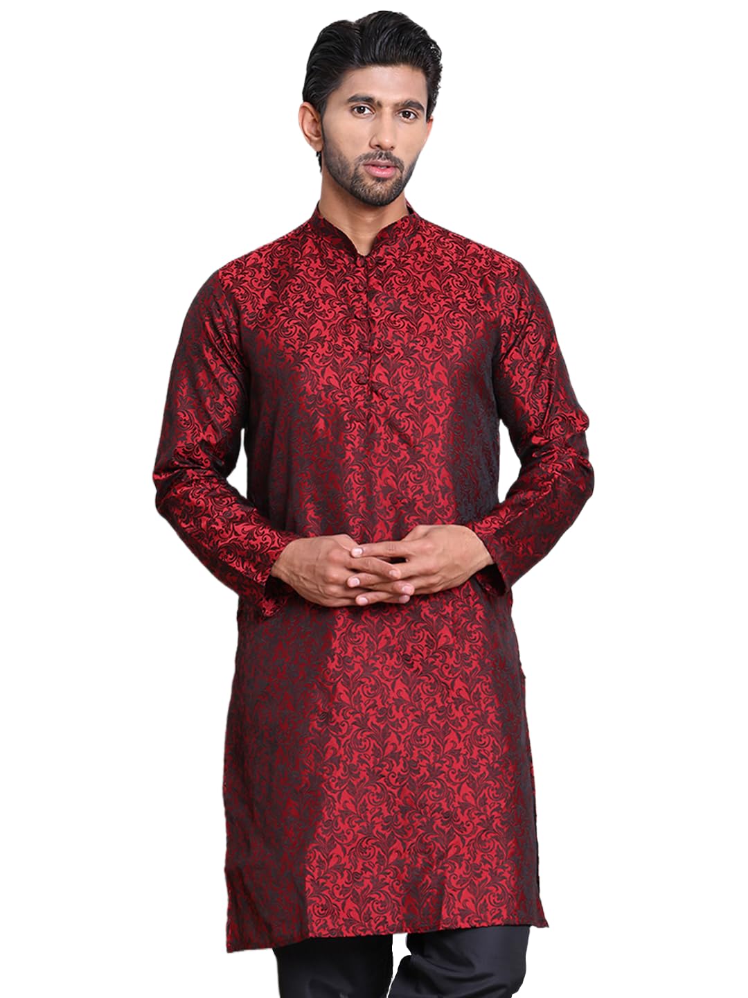 Jompers Mens Jacquard Kurta Payjama Set