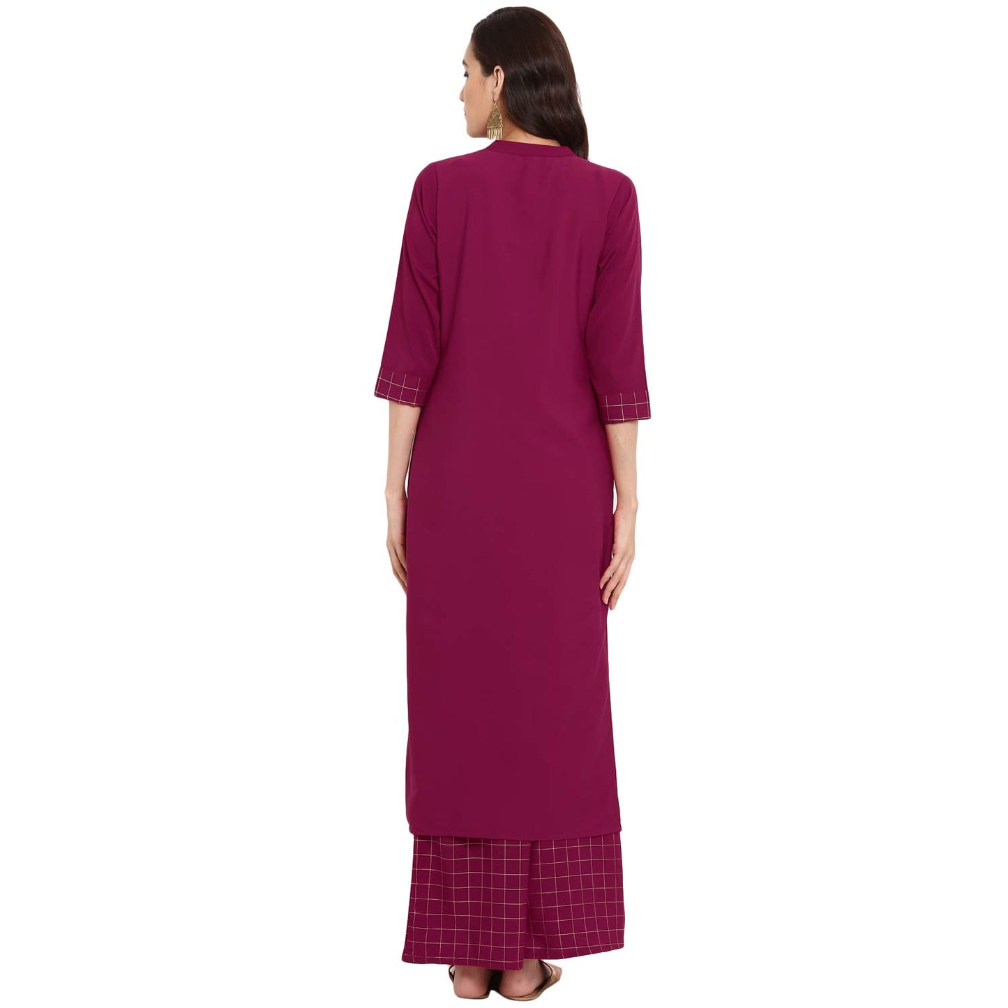 ZIYAA Women's Crepe Ethnic Set