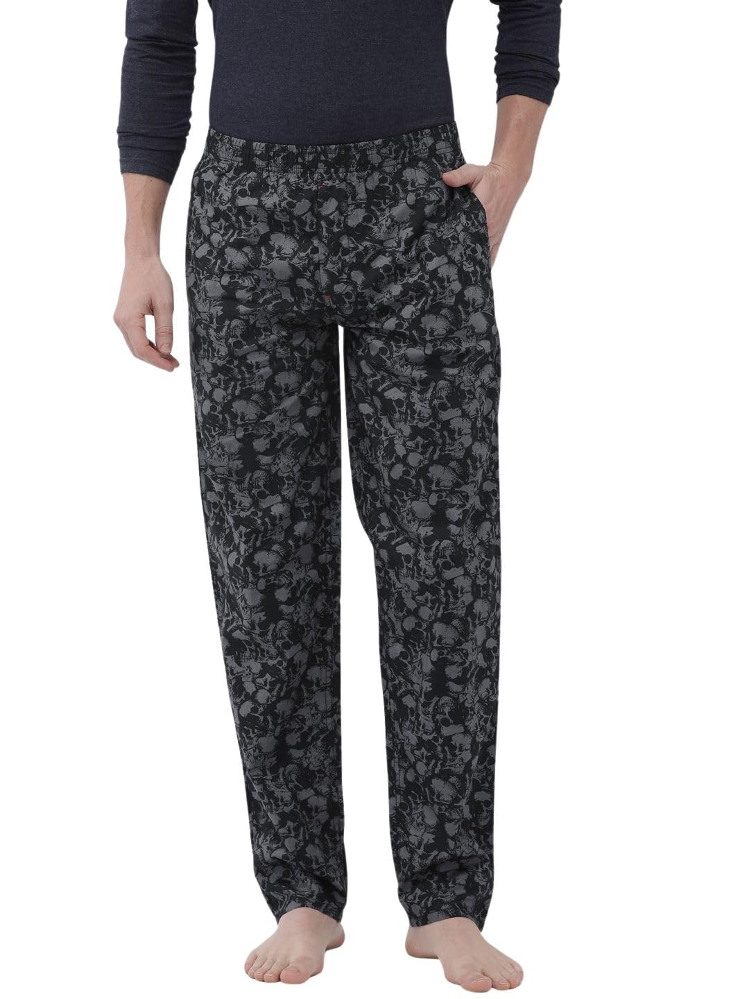The Indian Garage Co Boys Slim Fit Abstract Lounge Pants