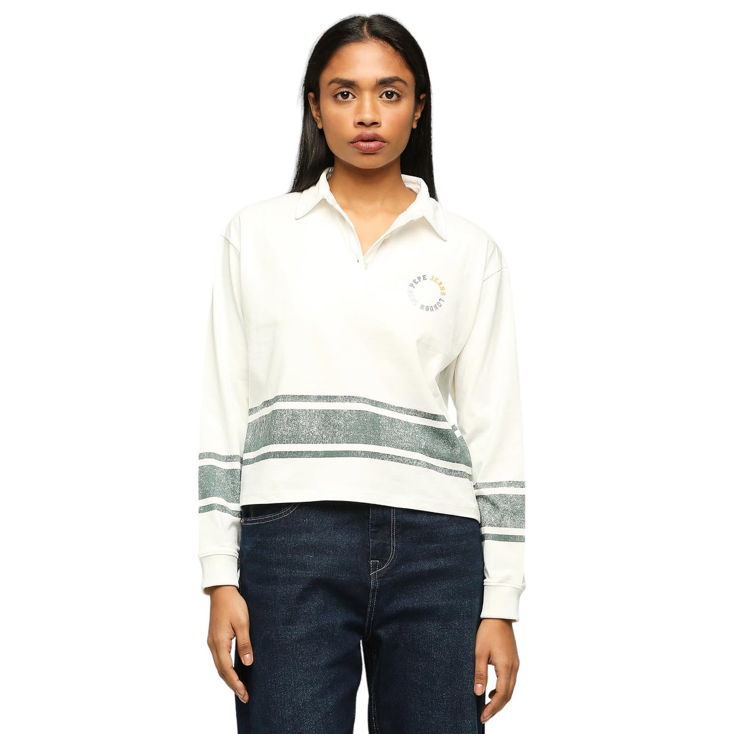 Pepe Jeans WomenS Relaxed Fit T-Shirt (Pl505815_Mousse White