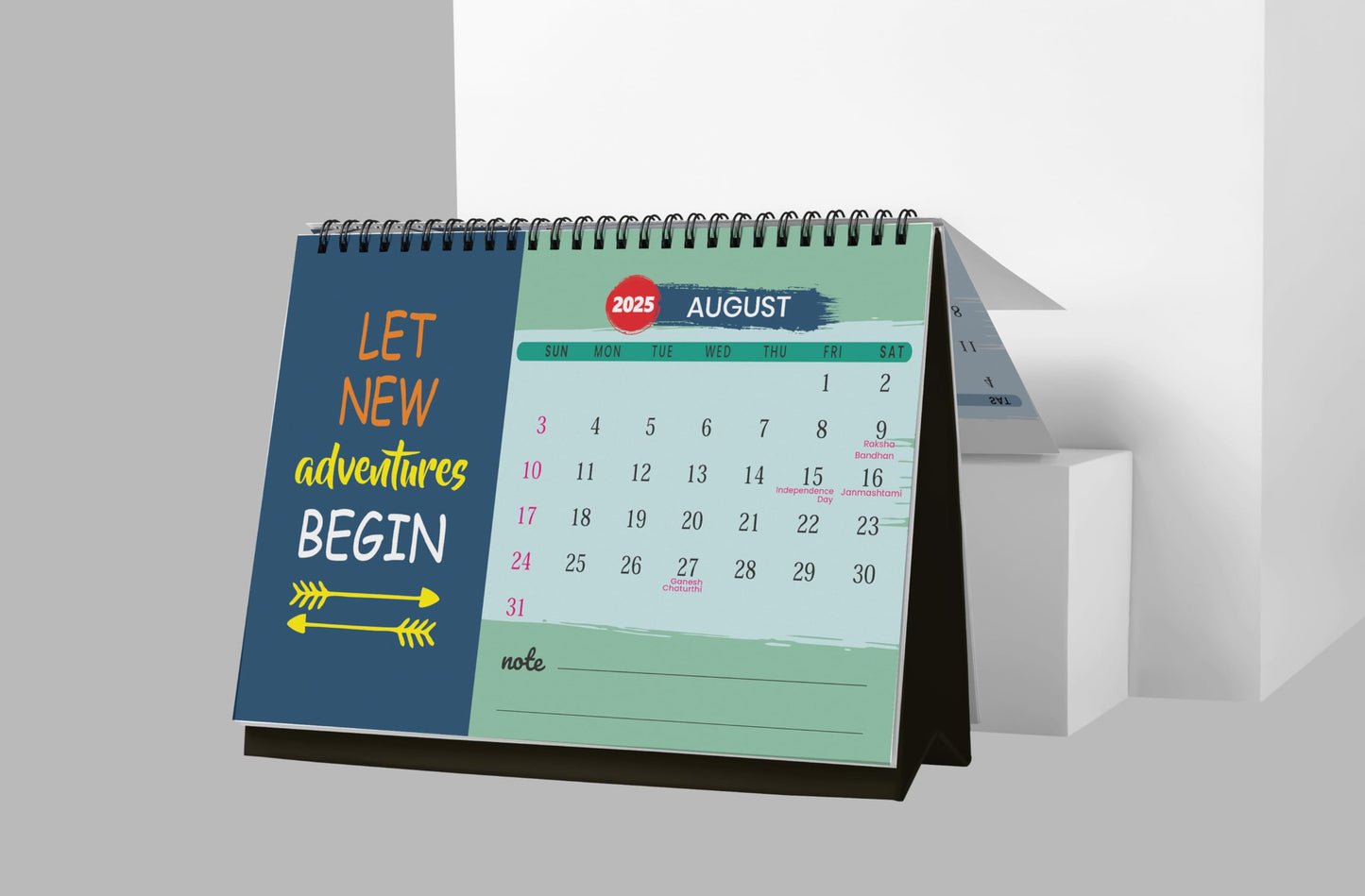 Accuprints Motivational 2025 Calendar for Desk Planner Office Home Table New Year Hanging Kids All Year Students Planning New Ma