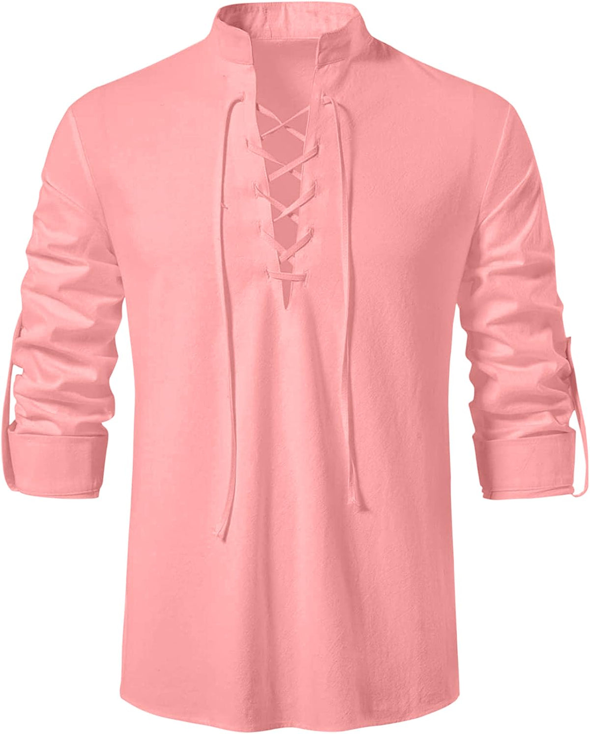 Macsivo Cotton Solid Casual Short Kurta For Men Peach