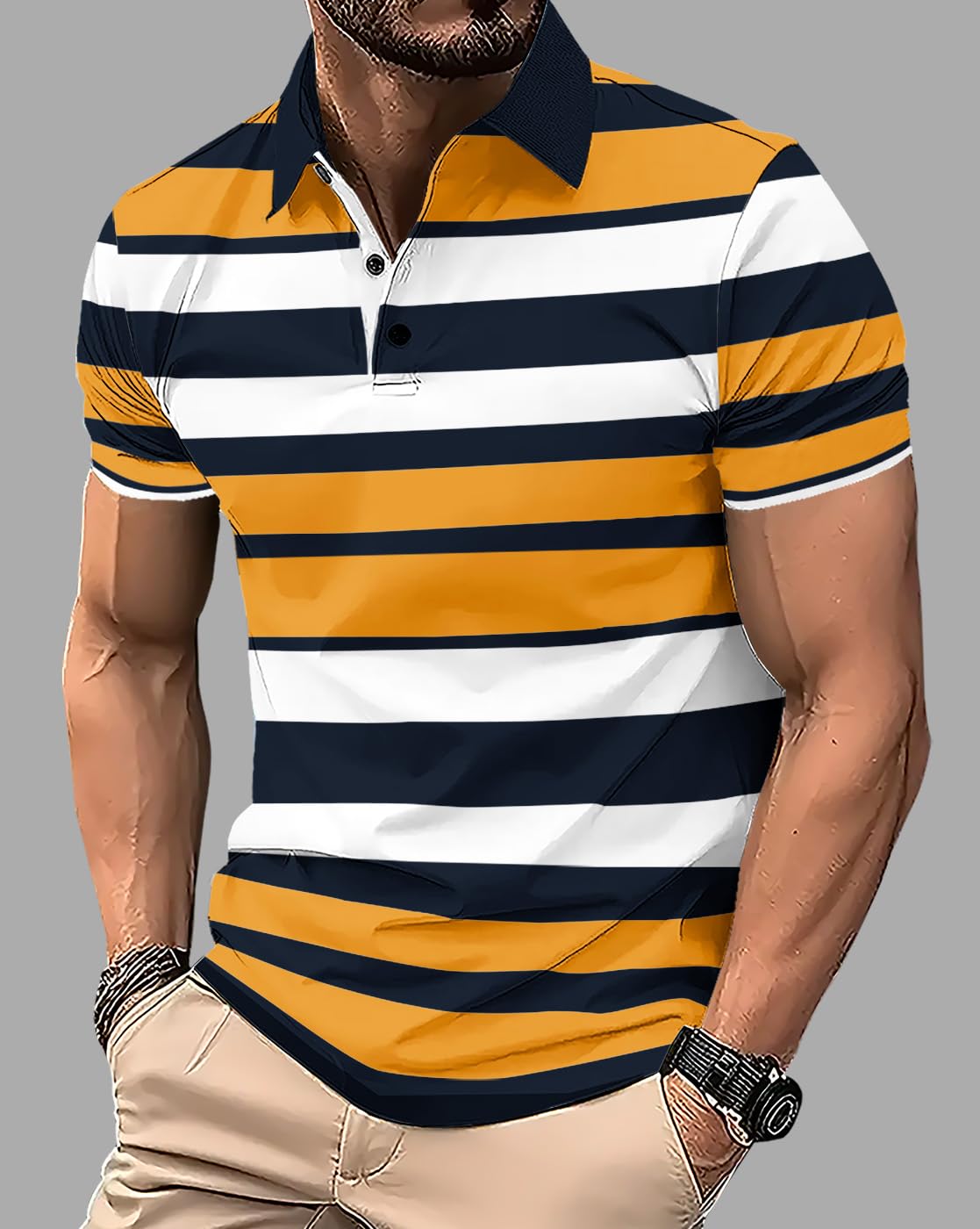 Noble Monk Regular Fit Polo Neck T-Shirt