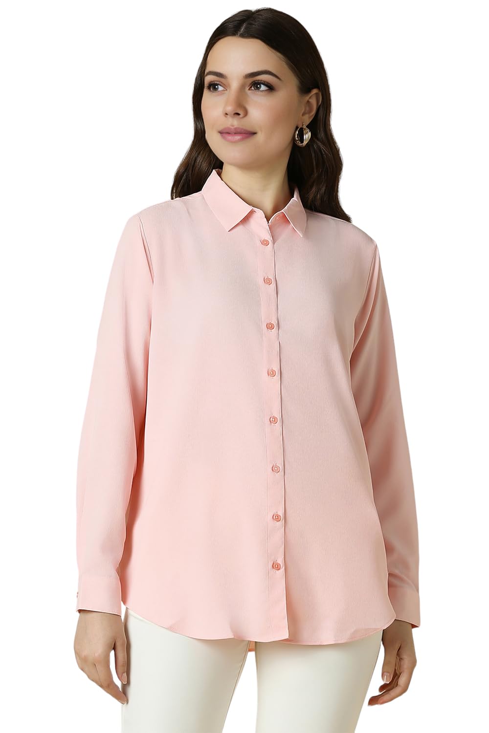 Allen Solly Women Regular Fit Formal Full Sleeve Button-Down Shirt