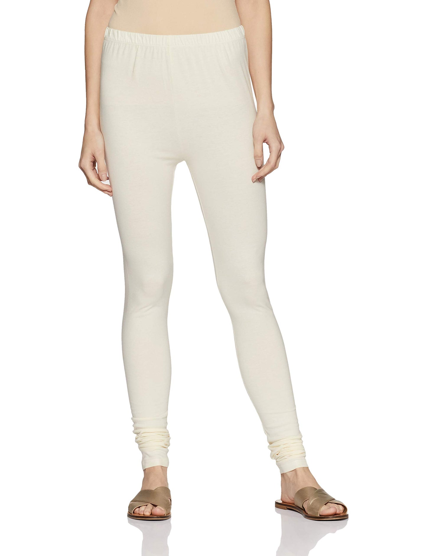 Aurelia WomenS Regular Fit Cotton Churidar (Cra60024-200261_L_White_White_L)