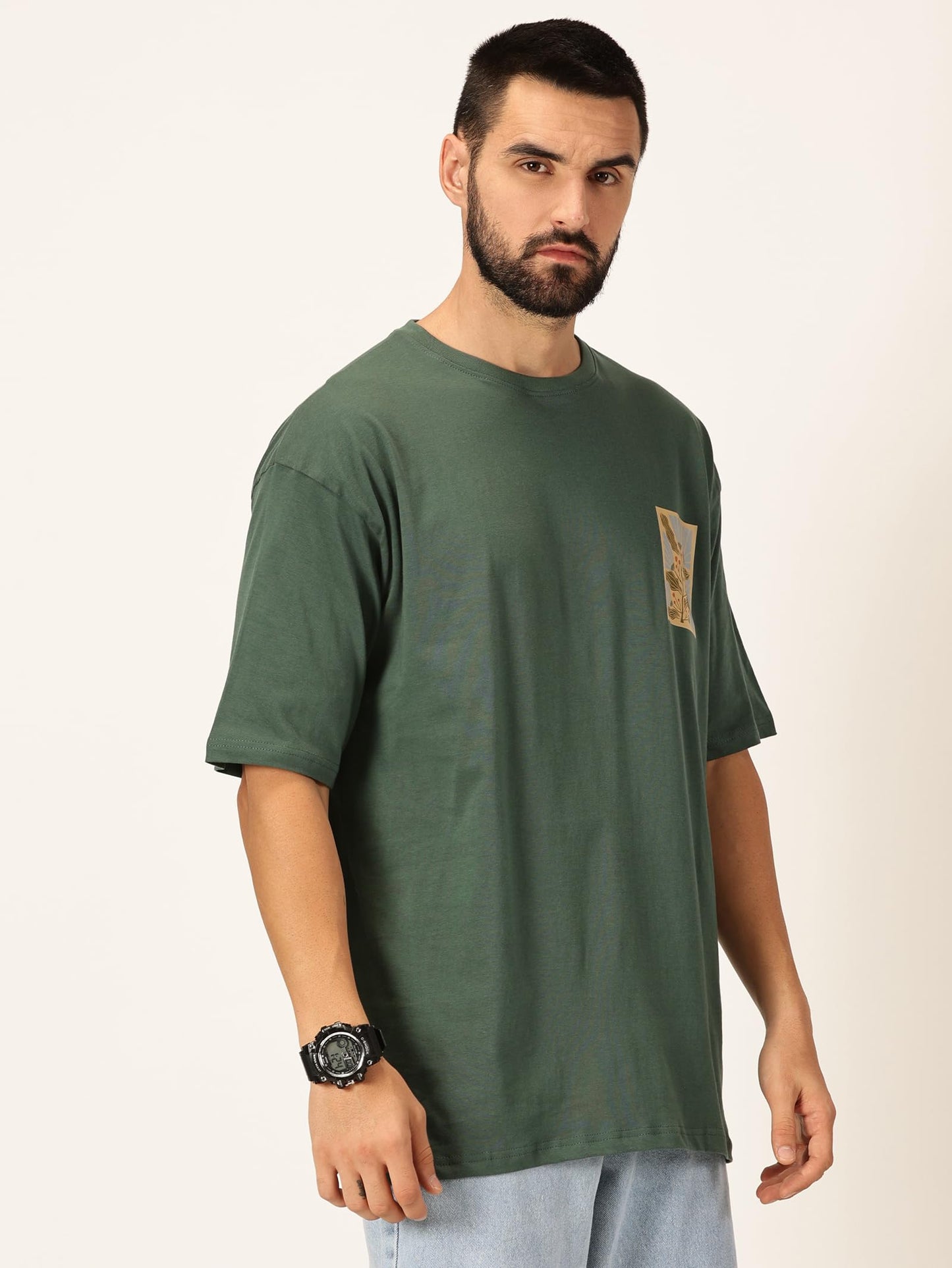 Thomas Scott Mens Oversized Fit T-Shirt (TSKOversized_Green Summer