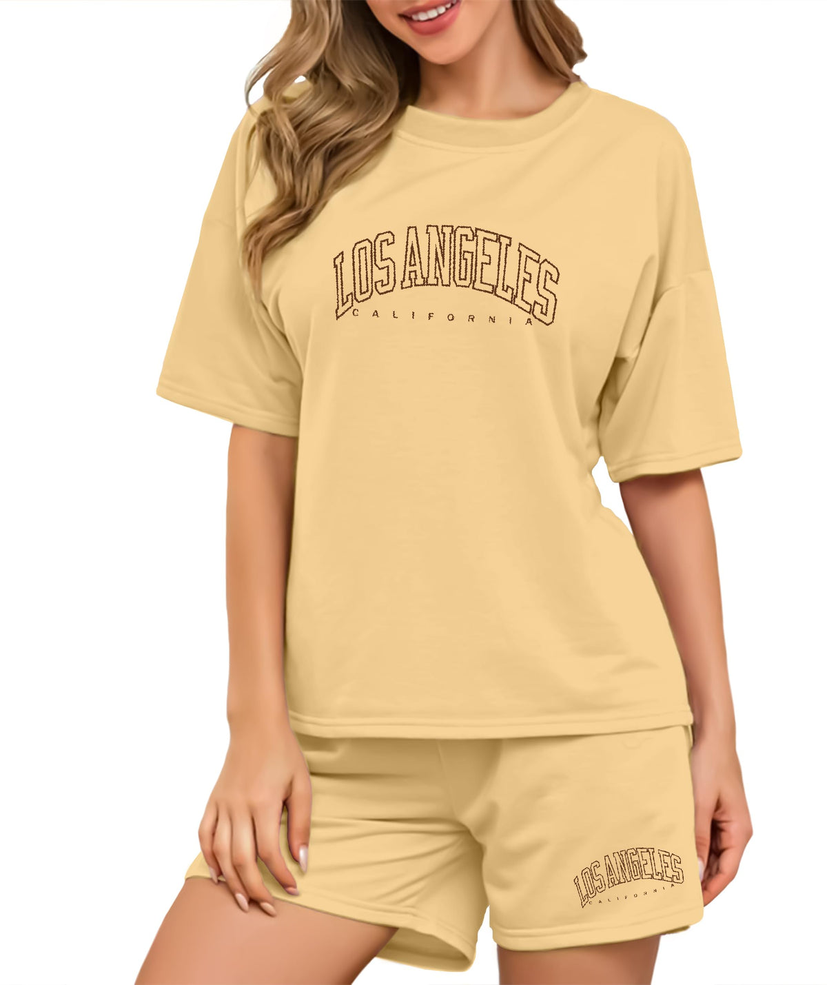 SHODOX Womens Cotton Blend Printed Tshirt and Short Co-ords Set (Pack of 1)