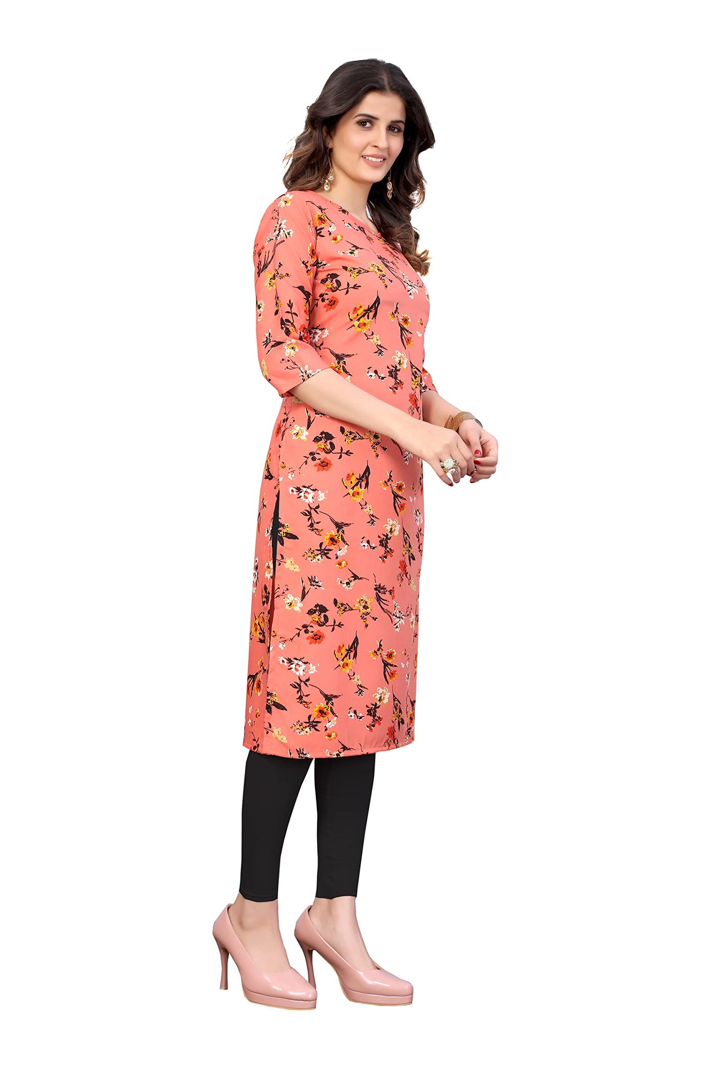 LookMark Women's Crepe Regular Kurta