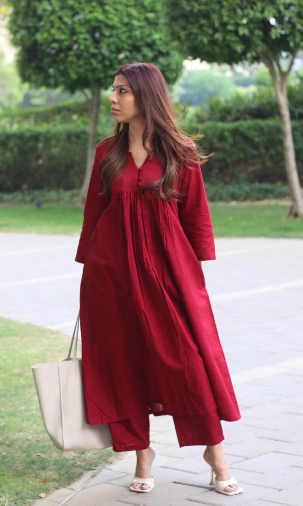 ANNI DESIGNER Women's Rayon Viscose Ethnic Co-Ord Set | Kurta Pant Set | Kurta Palazzo Set | Stylish Cotton Suit Set for Women, Festival Coord Set