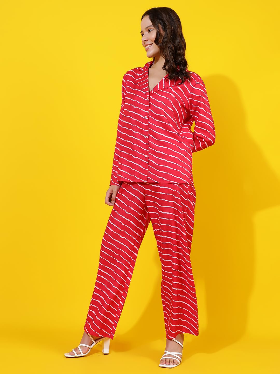 Kotty WomenS Solid Co-Ord With Trousers(Multicolored,M)