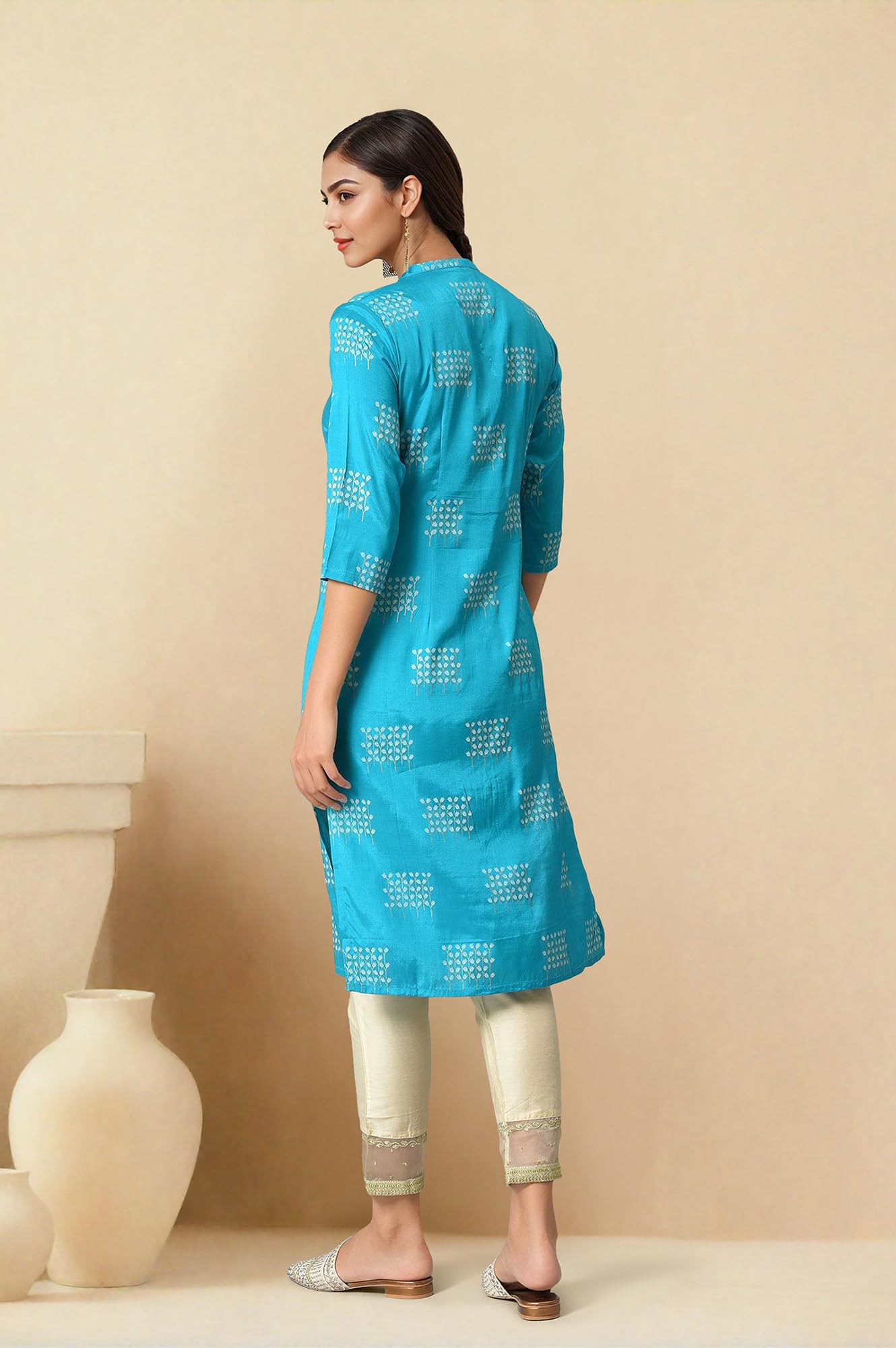 W for Woman Women's Viscose Regular Fit Kurta