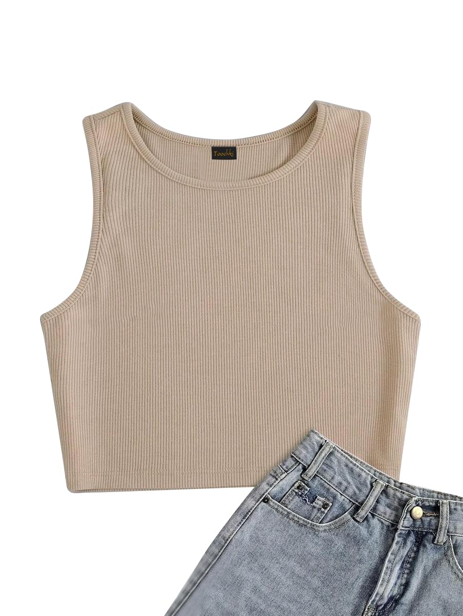 Toochki Top for Women | dex | Crop | Beige | Short | Tops for Jeans for Women