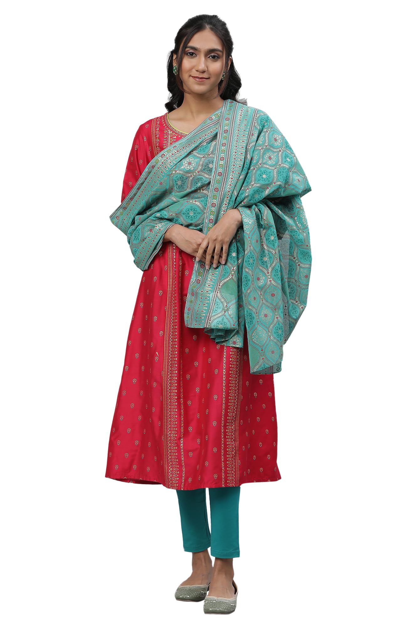 Aurelia Women Dupatta 23Aua80002-507515-Green-Fs