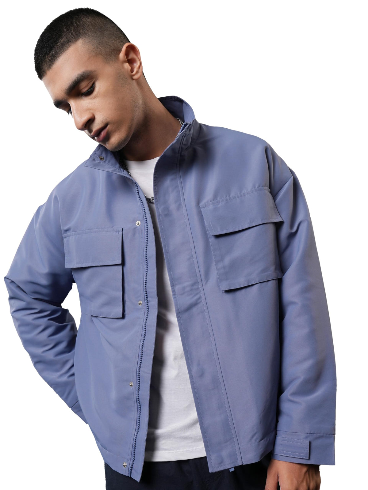 Ketch MenS Polyester Short Length Jacket Khjk000146_Navy, Xl