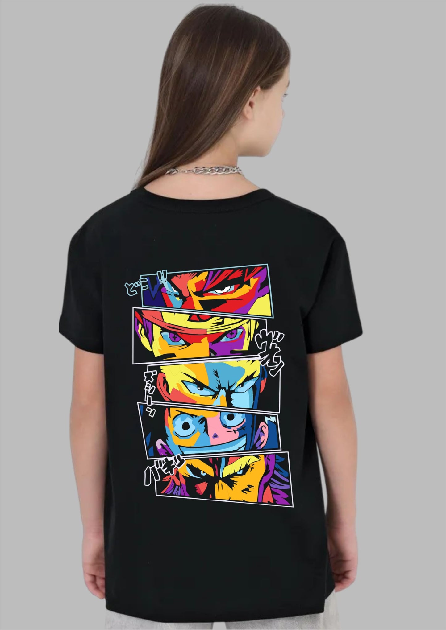 Uniplanet Store GirlS Cotton T Shirt With Half Sleeves Round Neck Line Anime Story Theme Graphic Prints Regular Fit And Standar