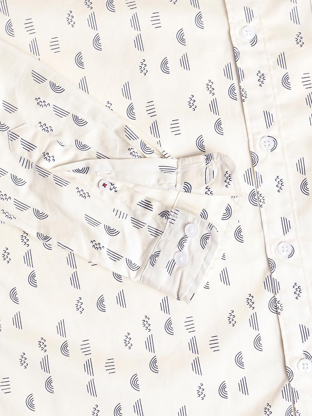 Dennis Lingo MenS Off White Casual Shirt