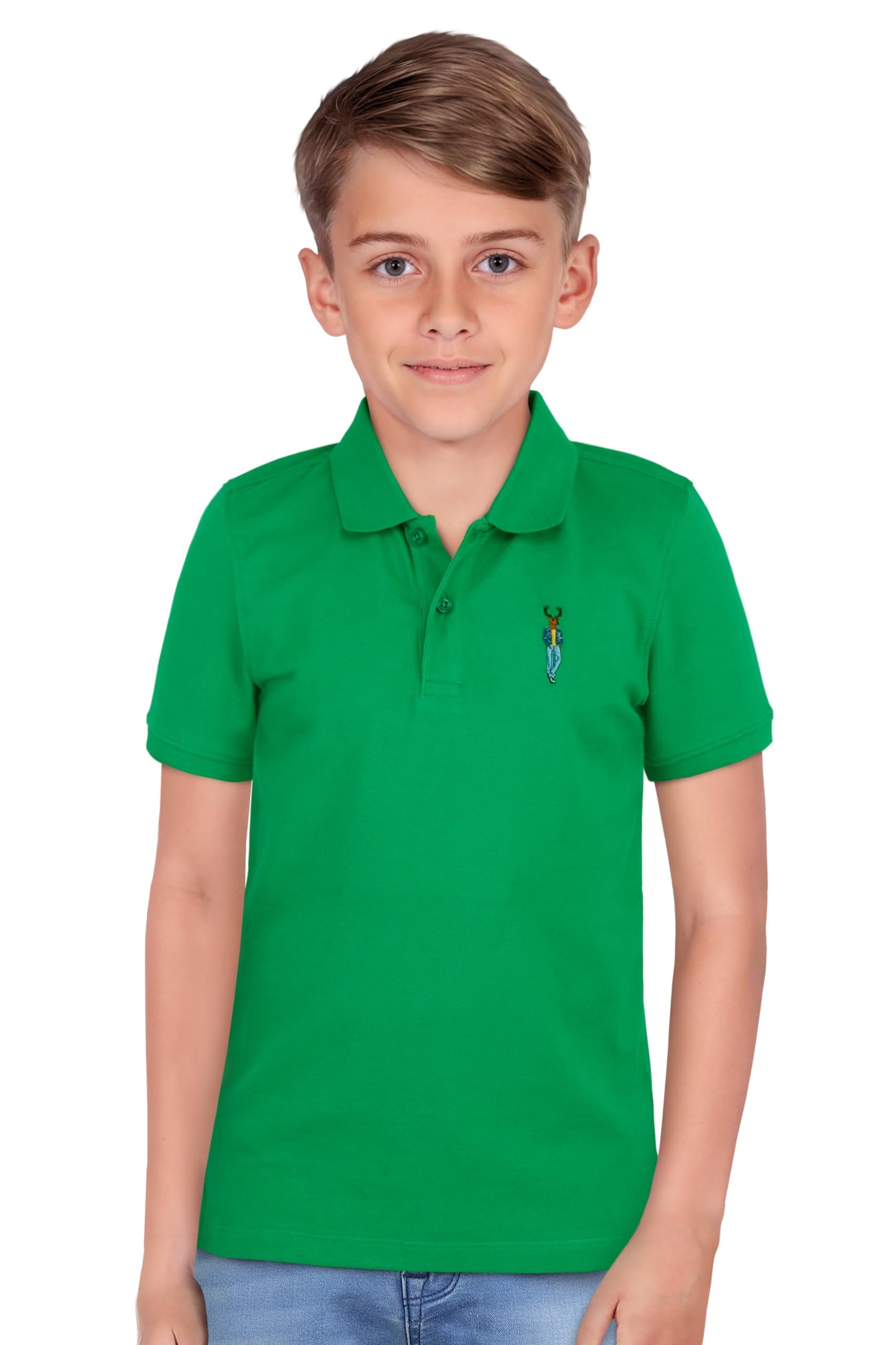 Allen Solly Boys Solid Casual Cotton Half Sleeve Short Sleeve Polo Shirt