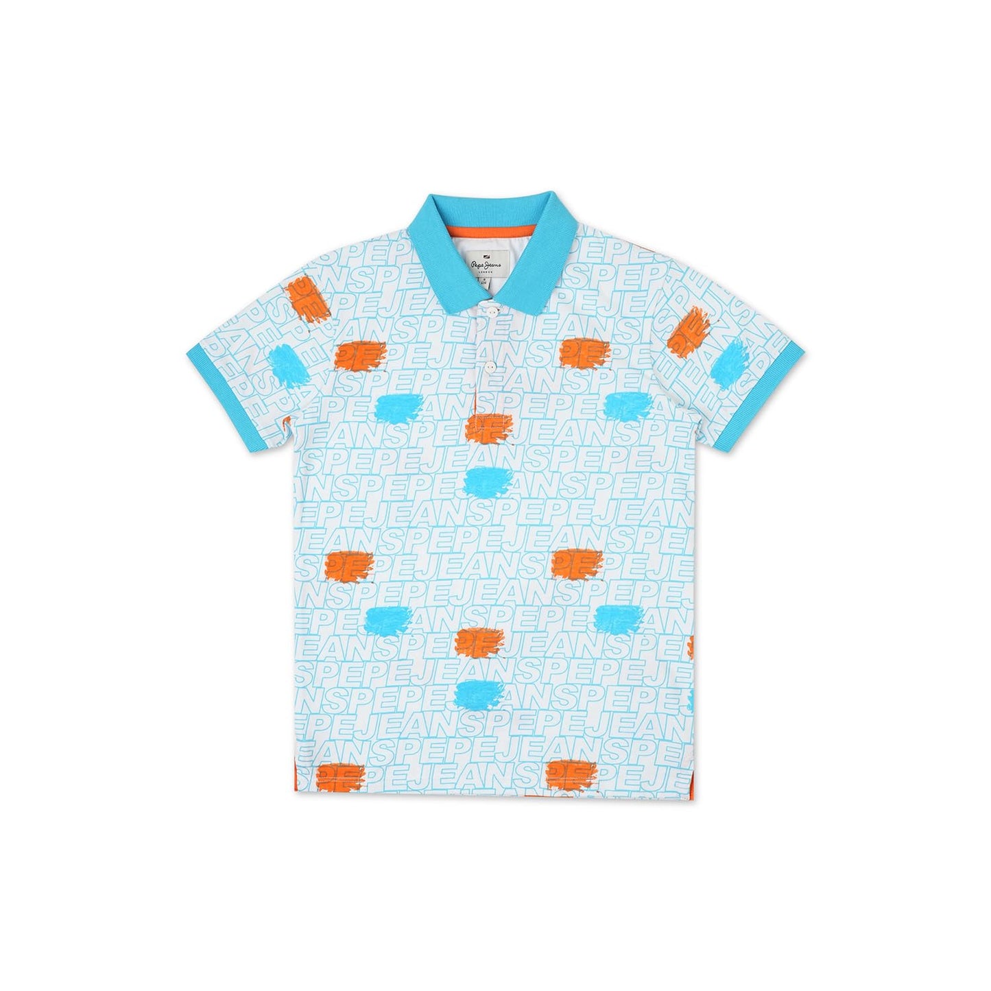 Pepe Jeans Prongs Allover Printed Polo French Blue