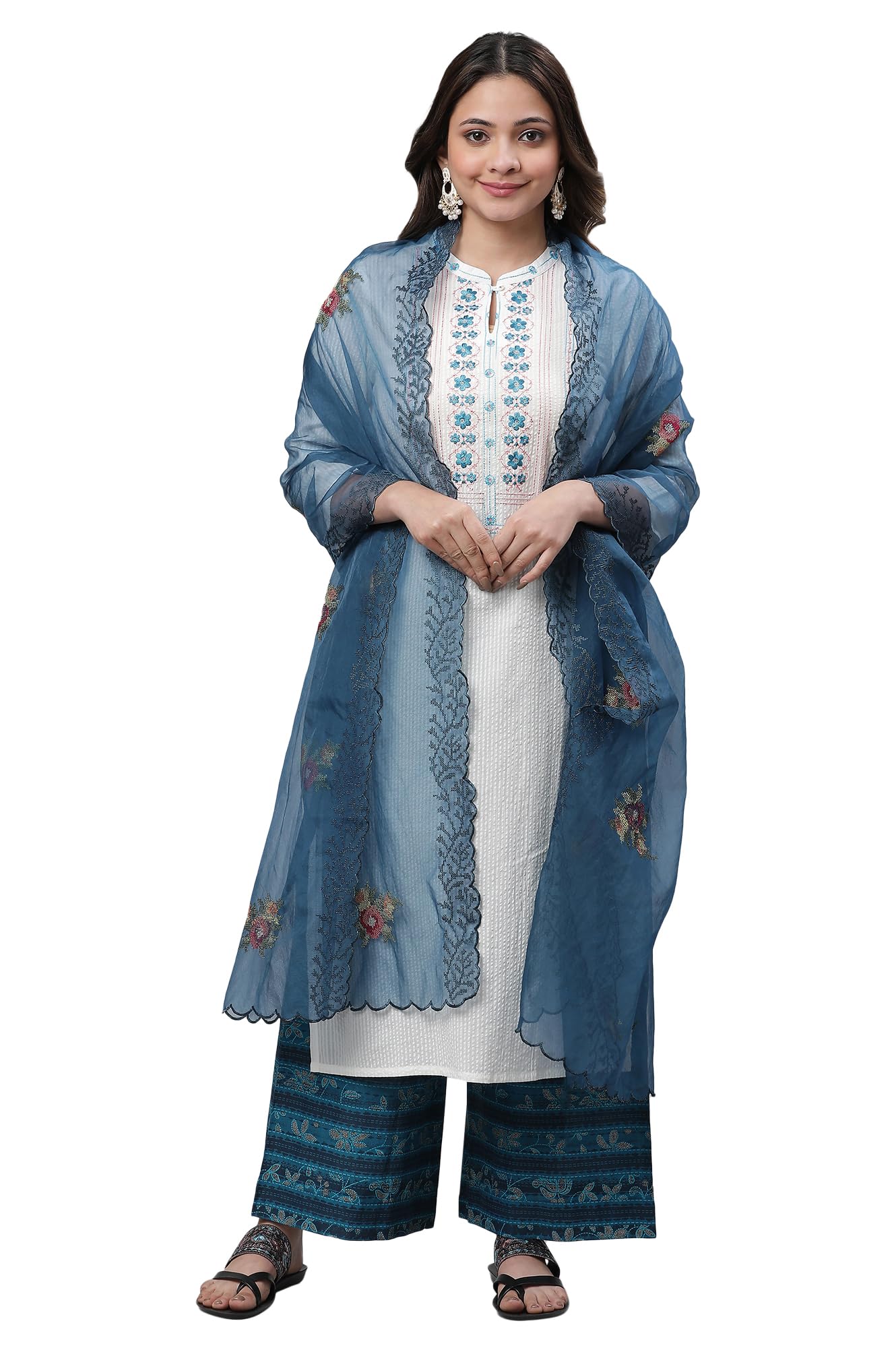 Aurelia Women Dupatta 23Aua80070-606111-Blue-Fs