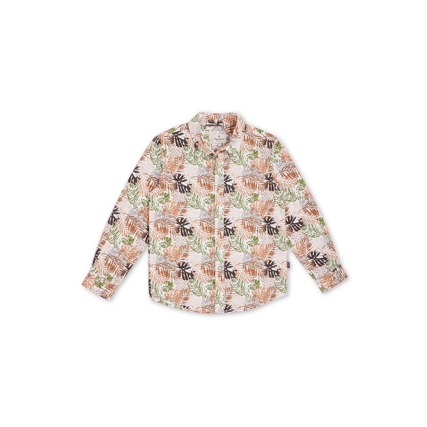 Pepe Jeans BoyS Regular Fit Shirt (Pb302569_Khaki Beige_Multi