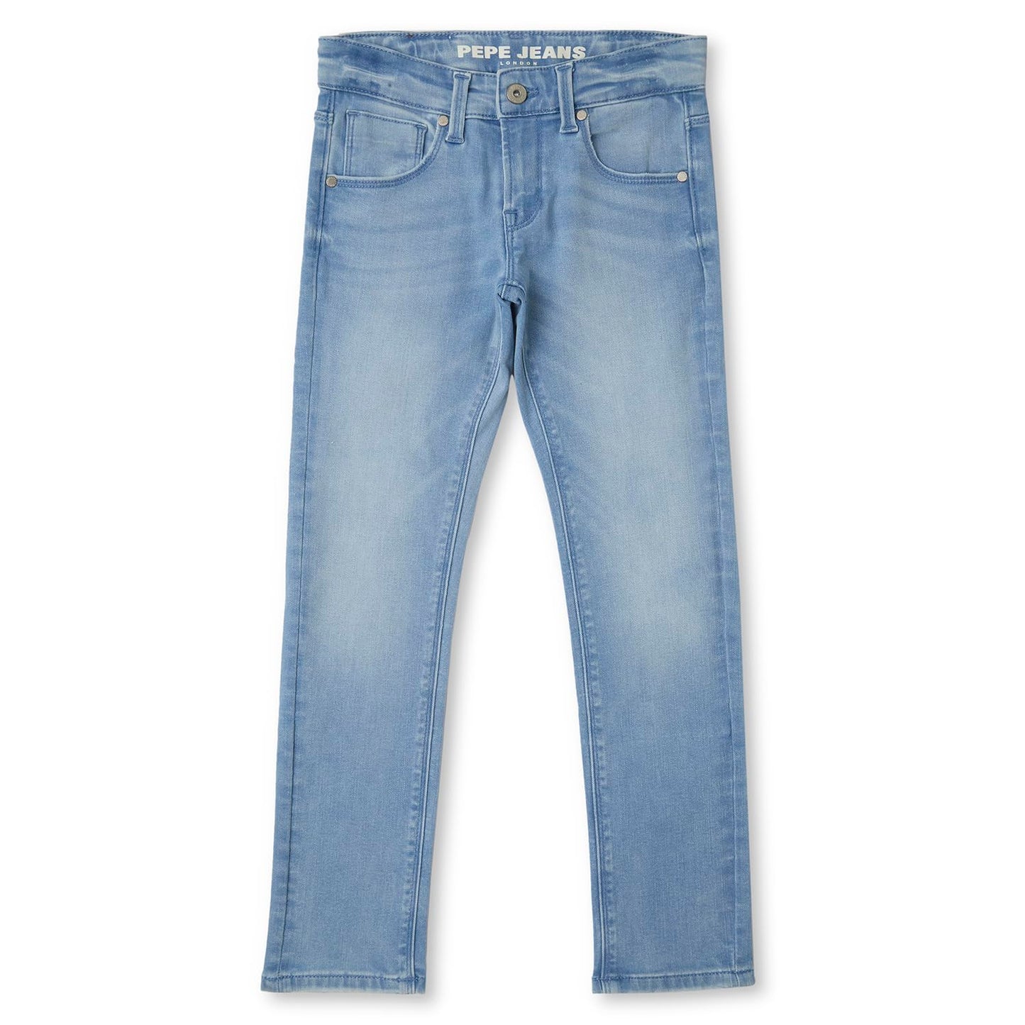 Pepe Jeans BoyS Slim Jeans (Pb202193Q05_Light Used Indigo Blue