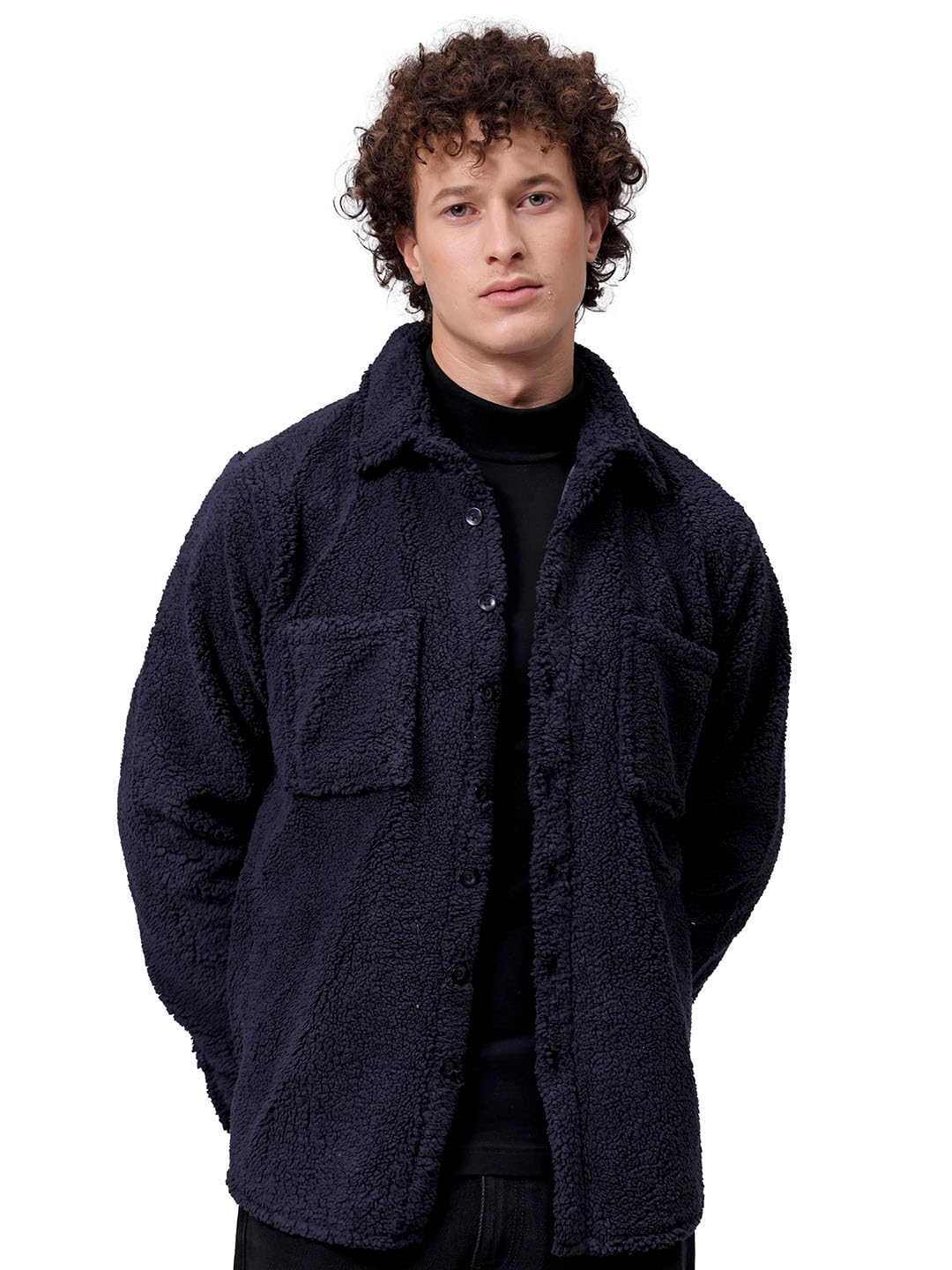 The Indian Garage Co Mens Regular Fit Solid Casual Winter Sweater