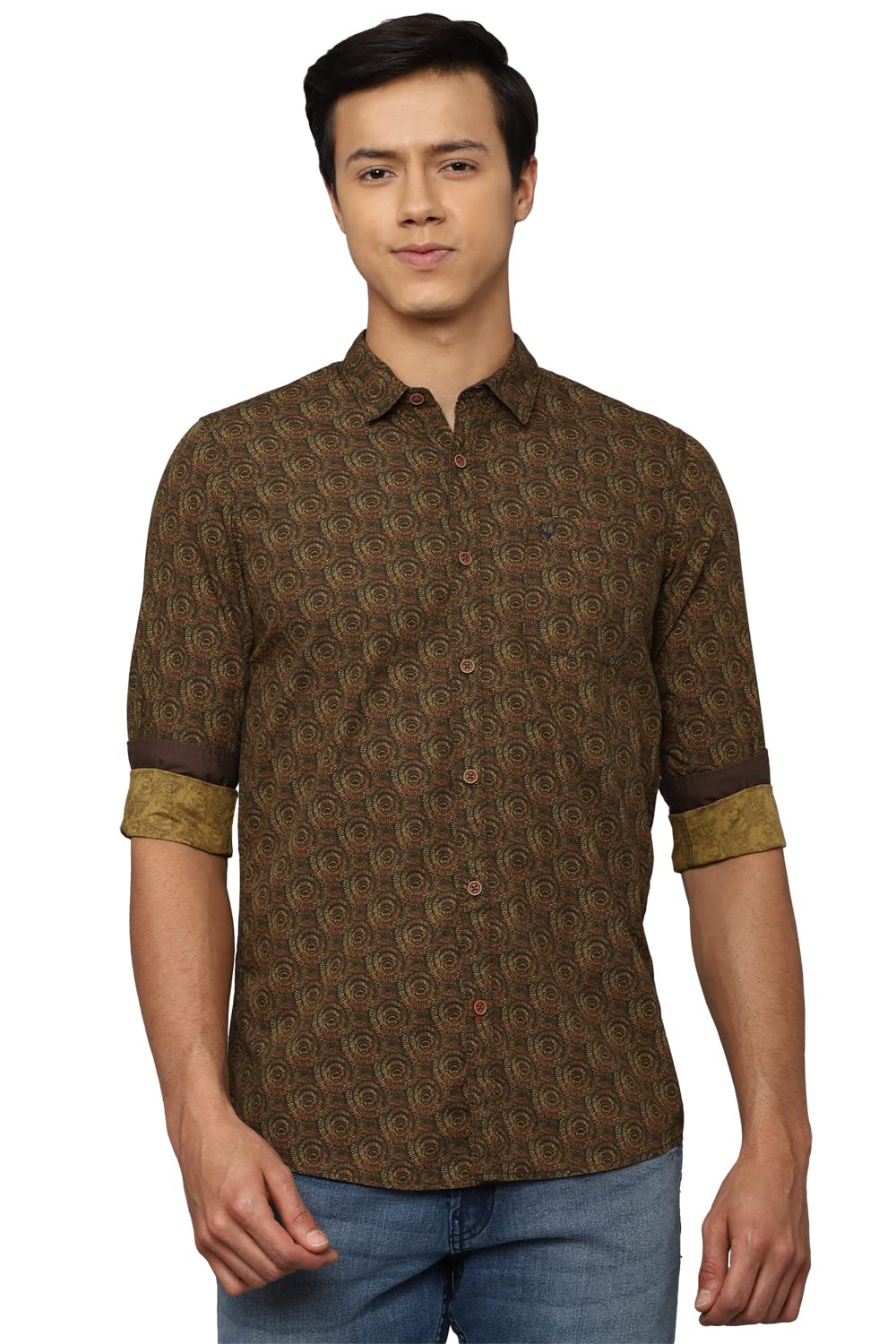 Allen Solly Men Printed Casual Full Sleeve Shirt